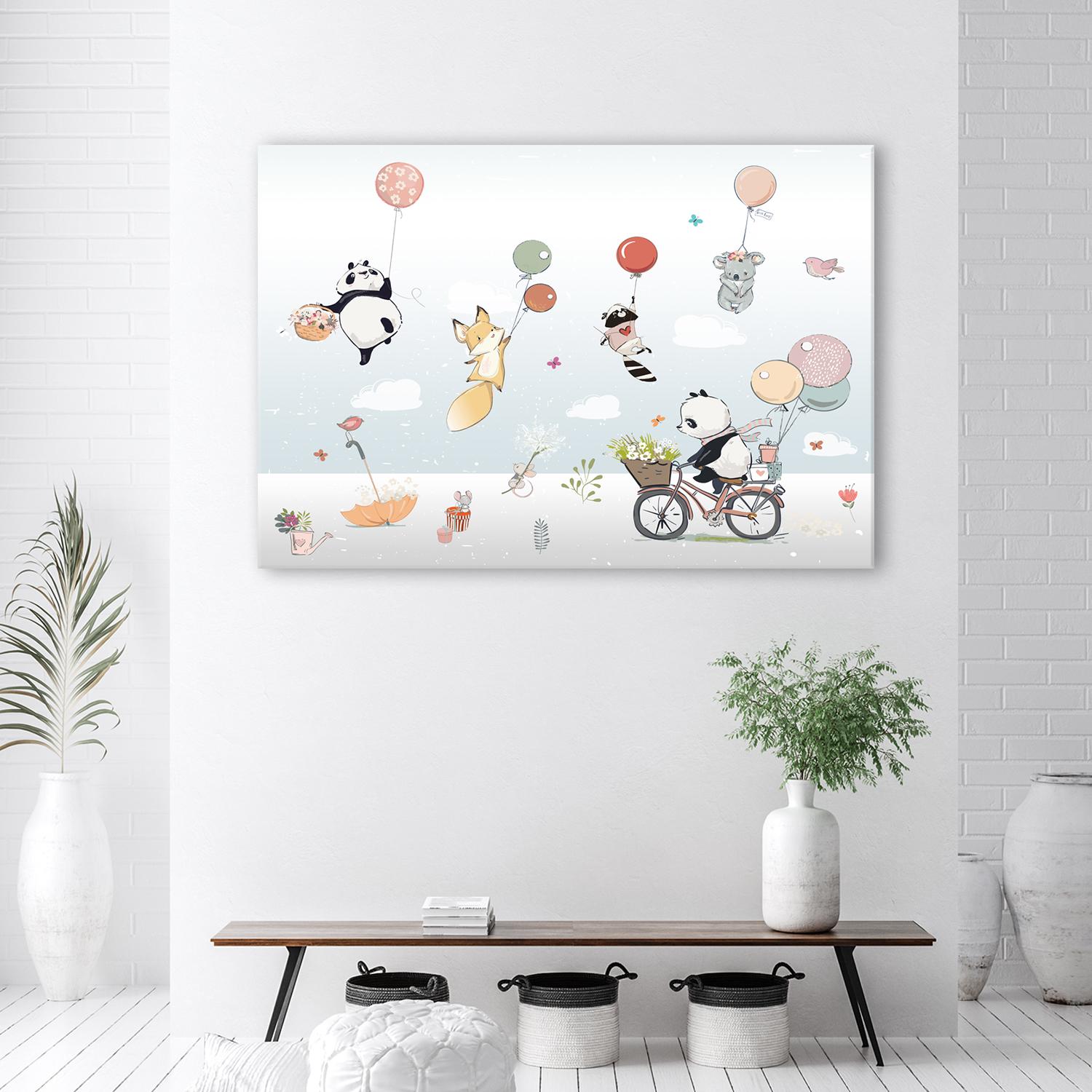 Canvasbillede, Farverige ballondyr