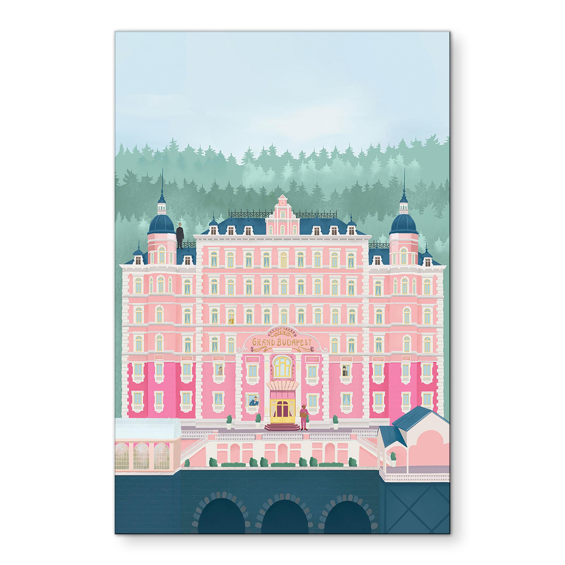 Billede af Grand Budapest Hotel - Lizde – print på aluminium (Alu-Dibond)
