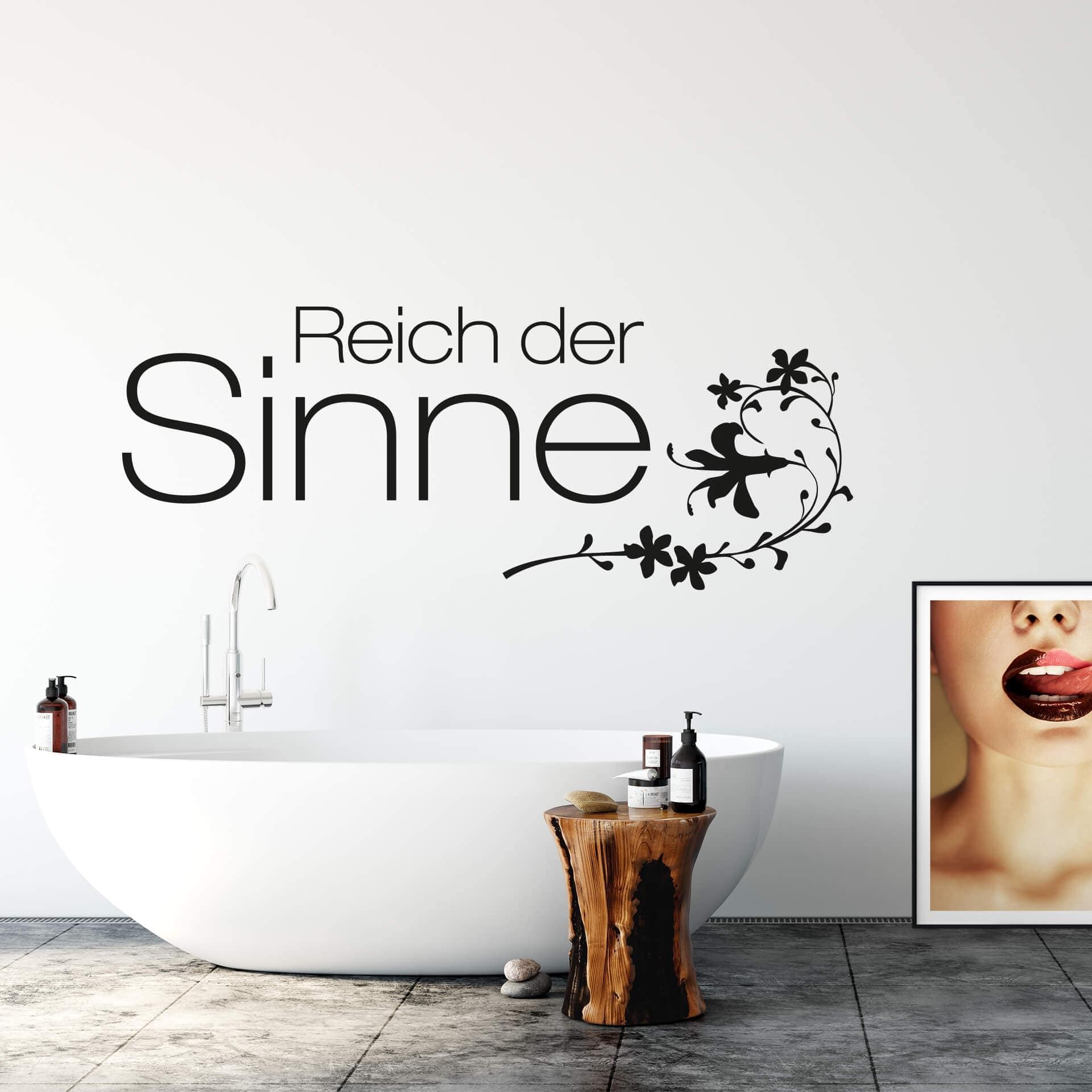 Wandtattoo Reich der Sinne