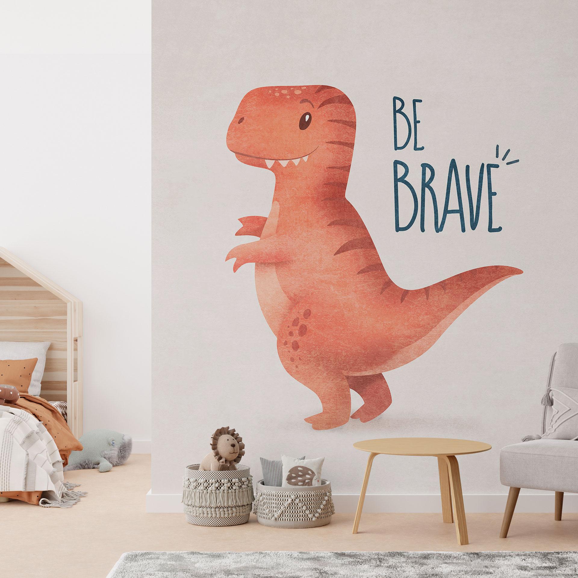 Fototapet Dino Be Brave - T-Rex - Tunaboylu