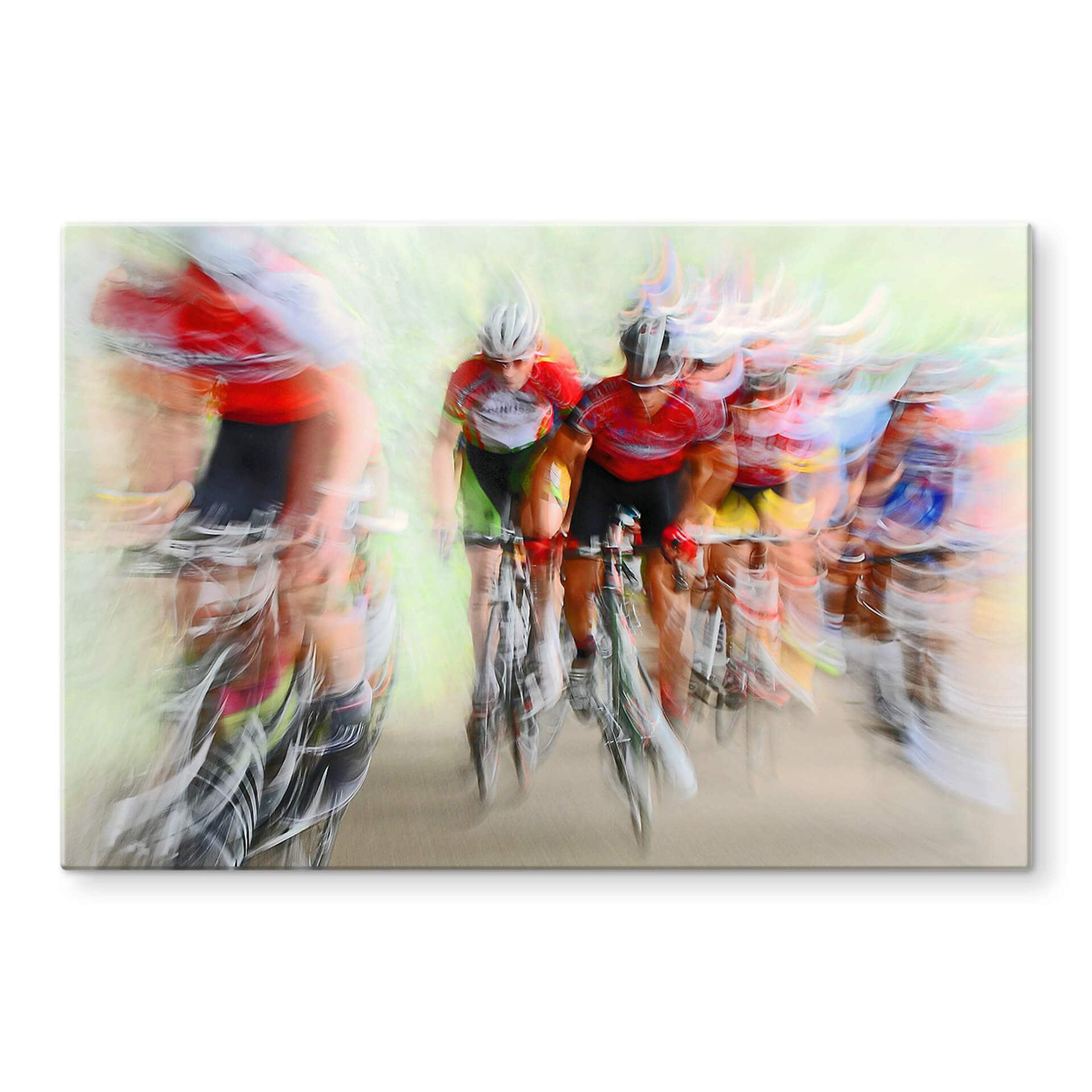 Tableau sur verre Urlings - Course cycliste - Le dernier tour