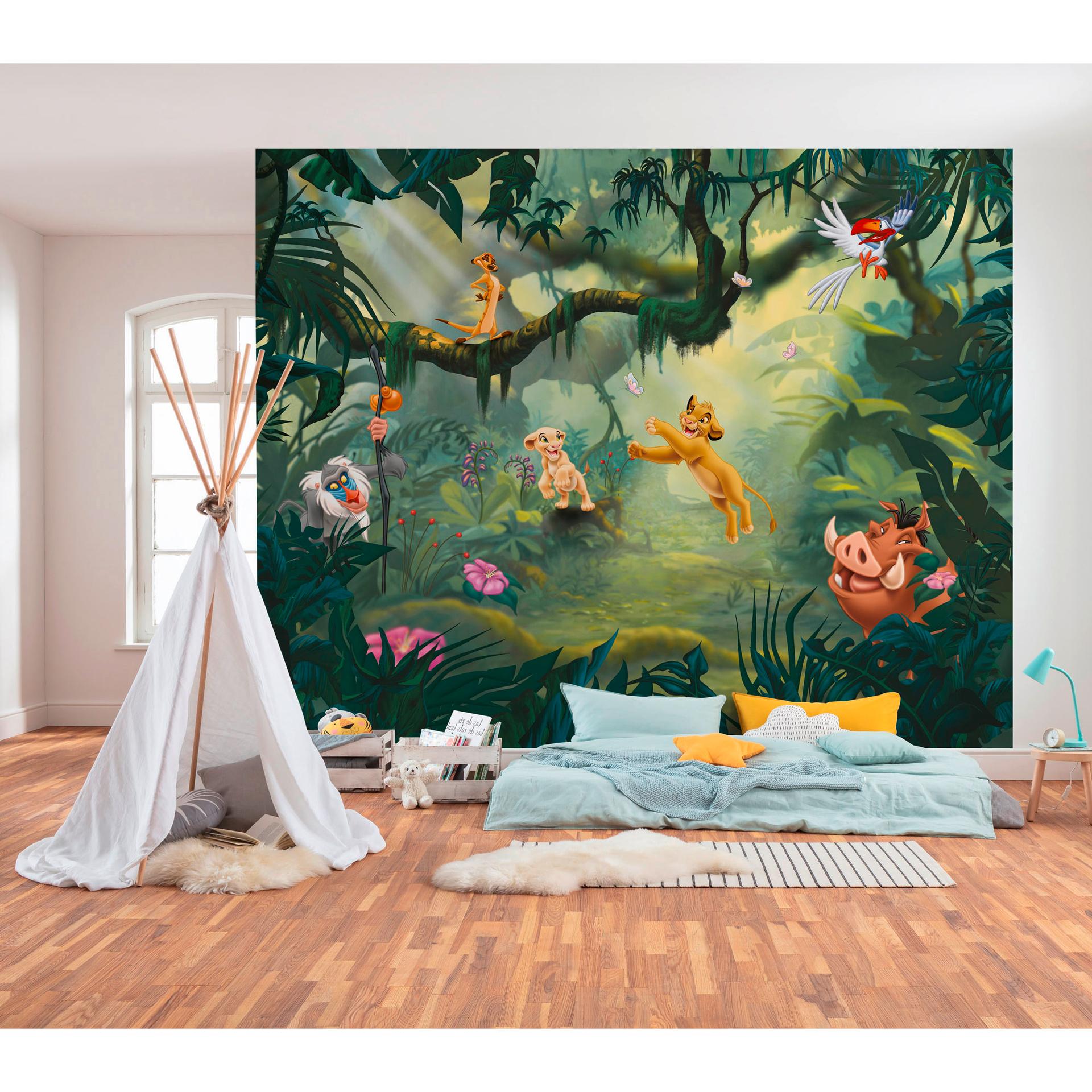 Vlies behang - Lion King Hakuna Matata - 350 x 280 cm