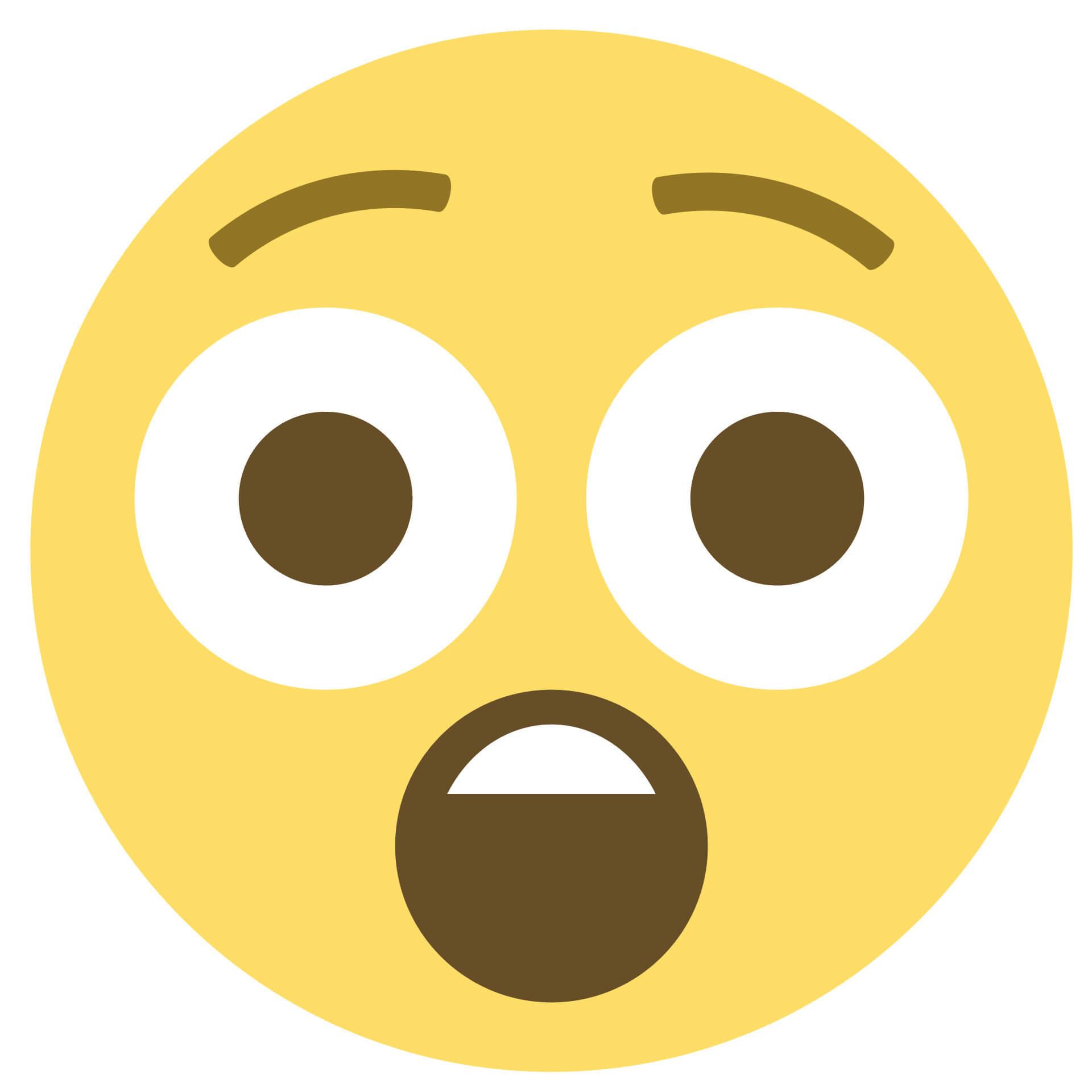 Wandtattoo Emoji Astonished Face