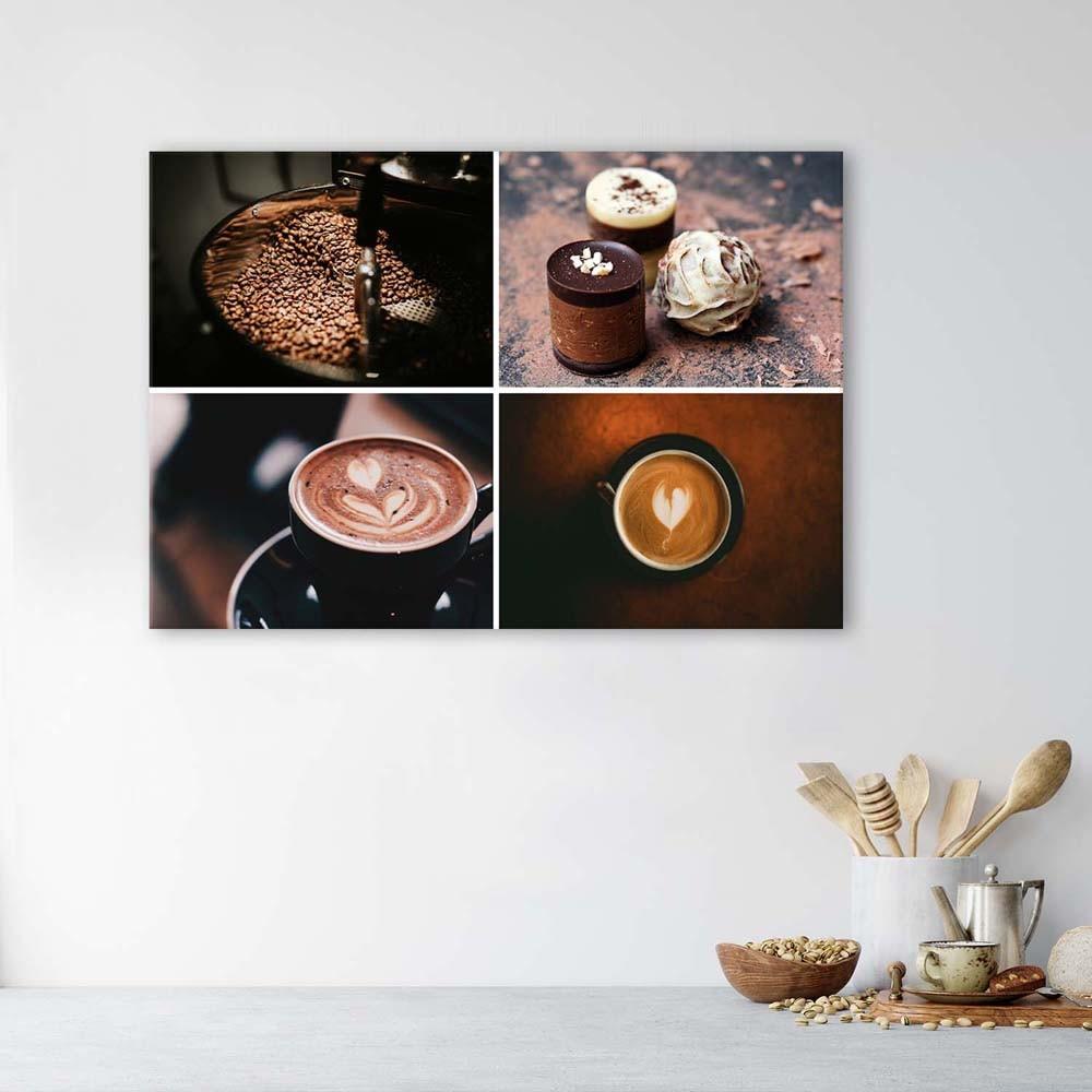 Canvasbillede, Kaffe og slik