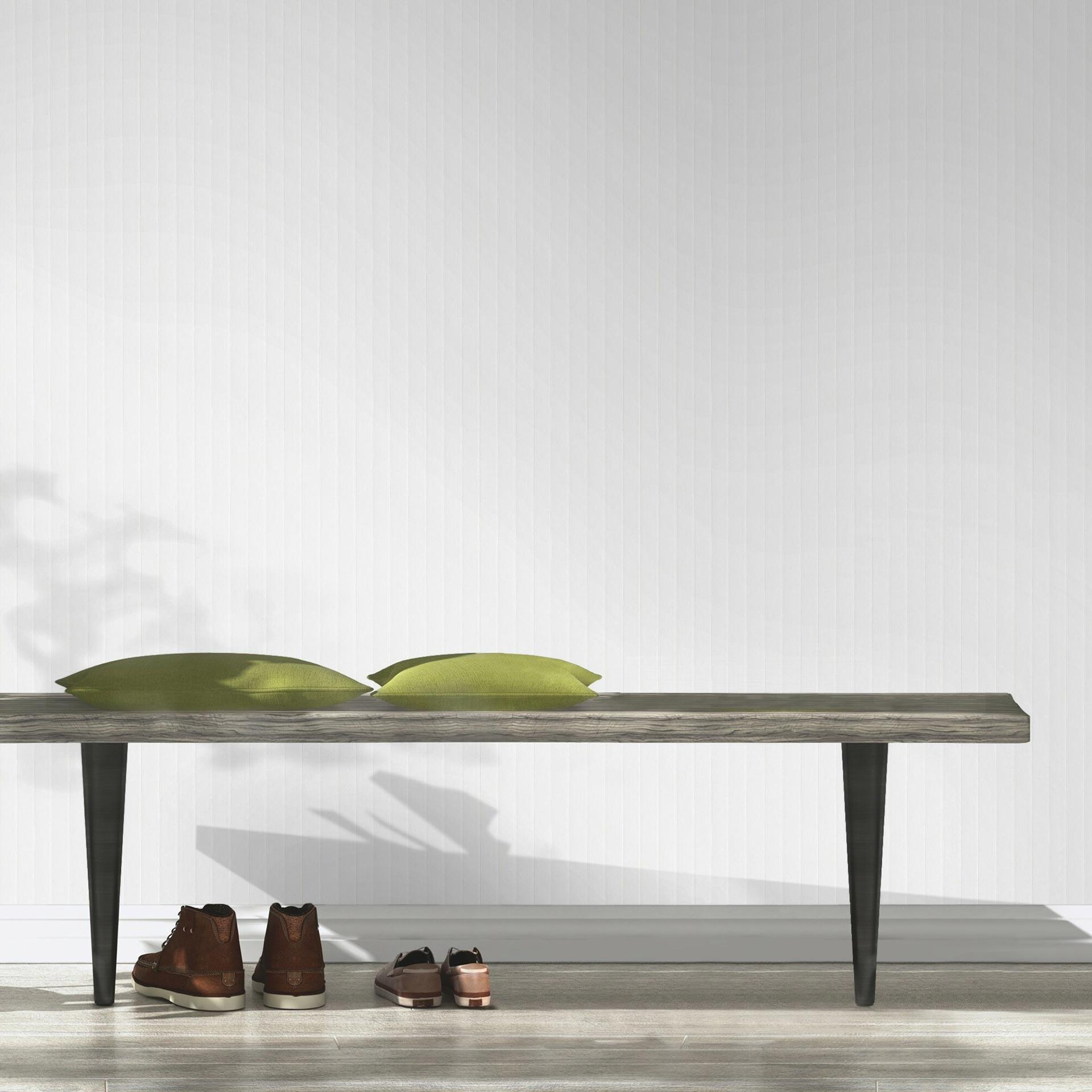 Almindeligt tapet, tekstureret non-woven tapet Bauhaus hvid