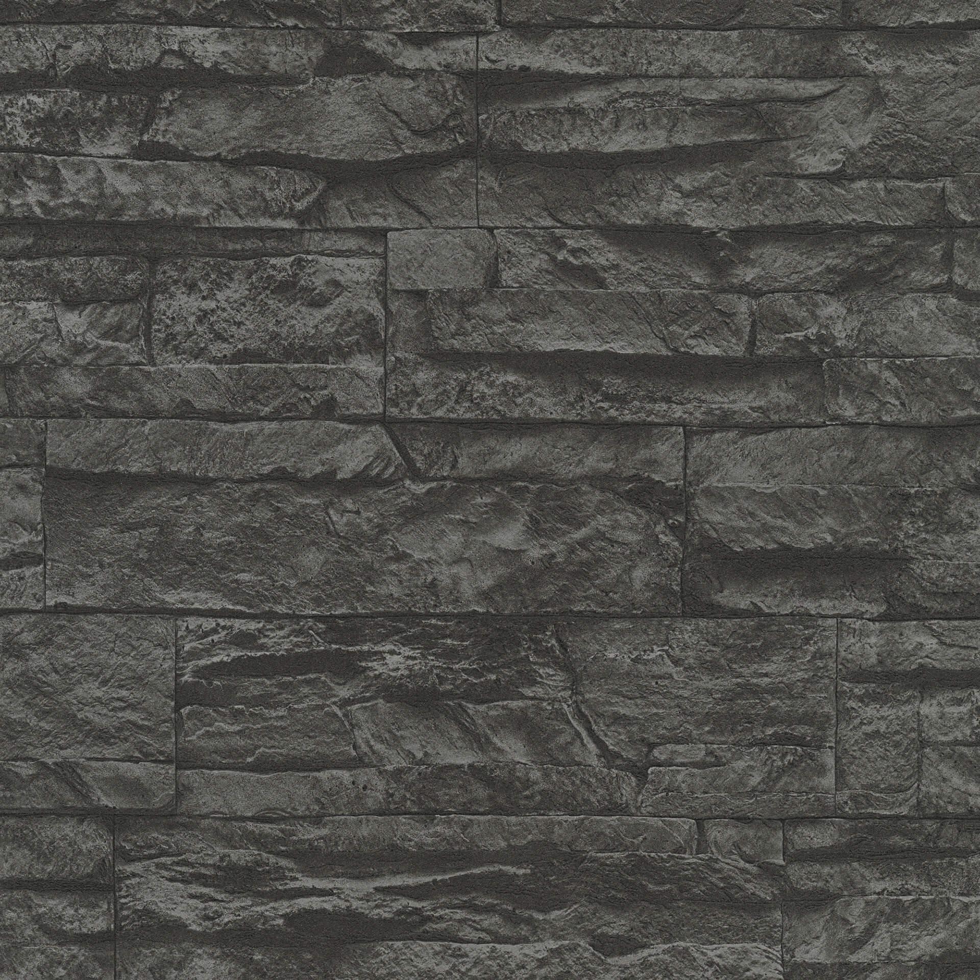 A.S. Création behang Best of Wood`n Stone 2nd Edition grijs, zwart