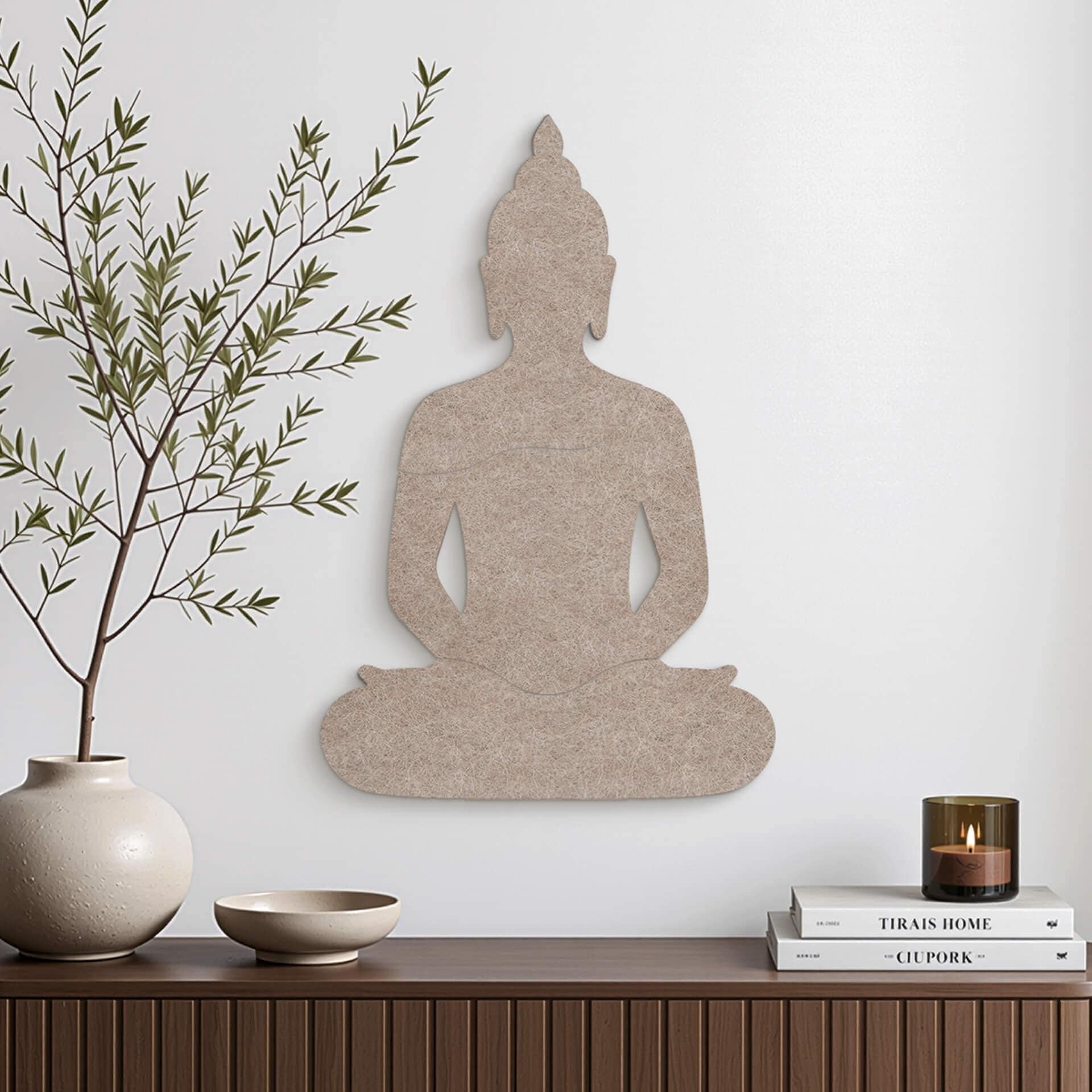 Decori in feltro - Buddha con funzione acustica