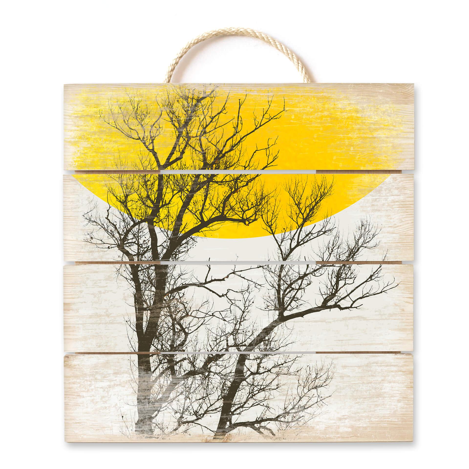 Cuadro de madera Kubistika - Recuerdos de otoño - 40x41,5 cm