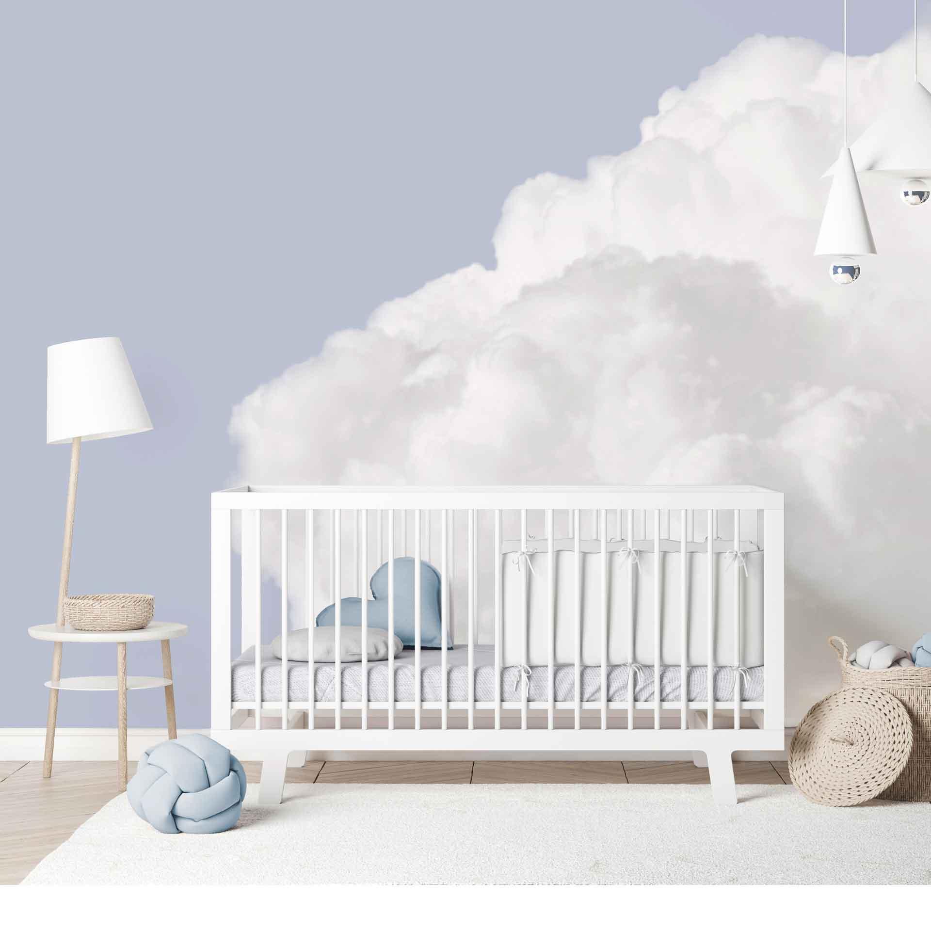Clouds Clouds1 tapet i blå hvid - non-woven tapet Designwalls 2 - 2,55 x 3,5 m