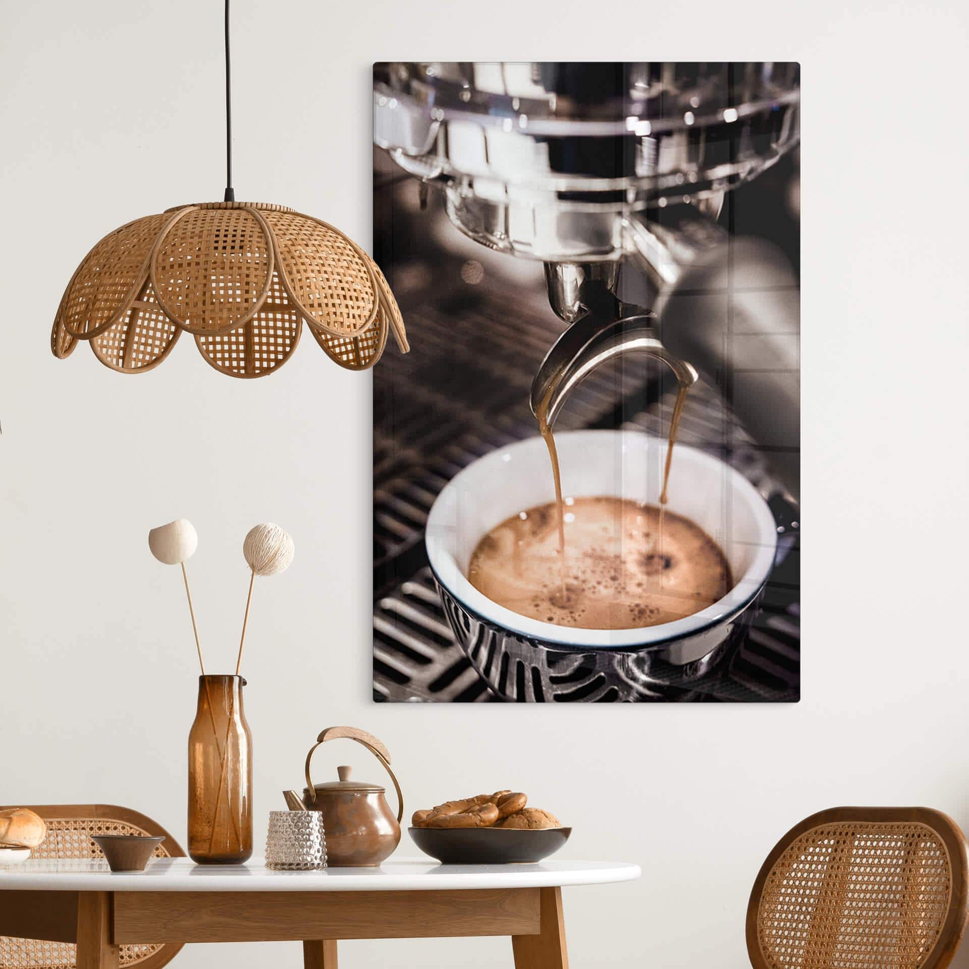 Tableau sur verre 1X Studio - Barista Coffee