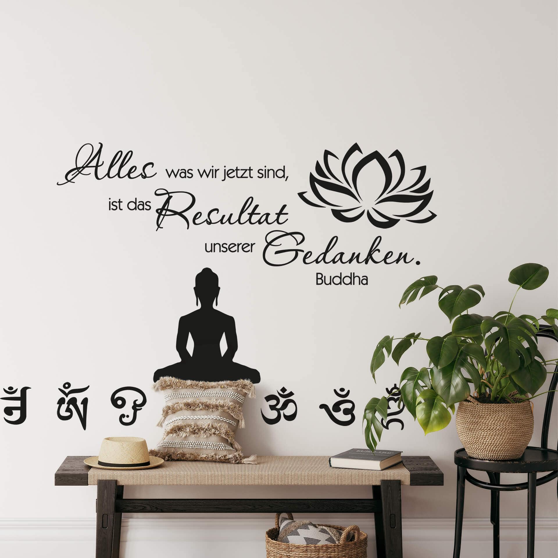 Wandtattoo Buddha - Alles was wir jetzt sind... 1