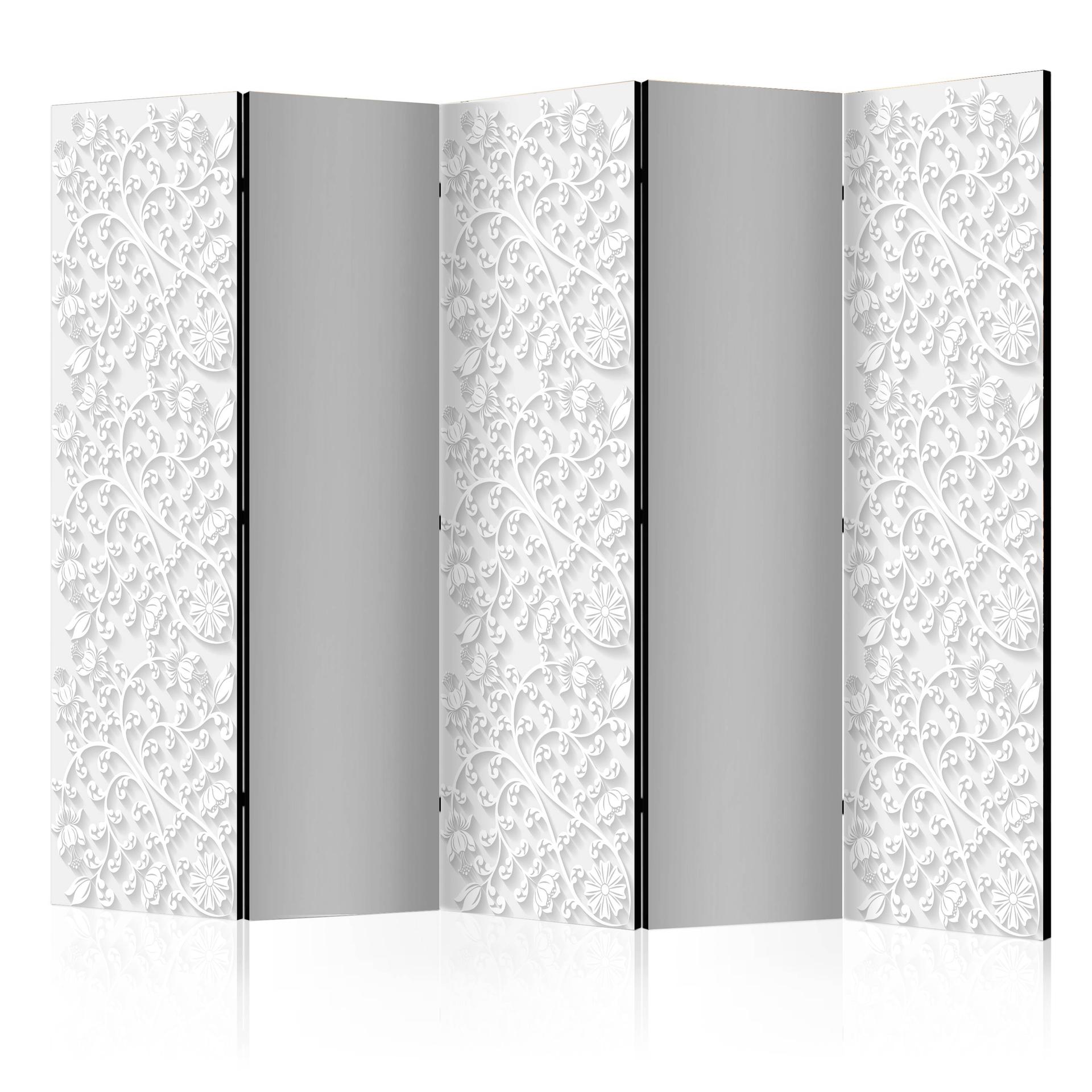 Divisorio per sala - Fiori di velluto, 3 pezzi