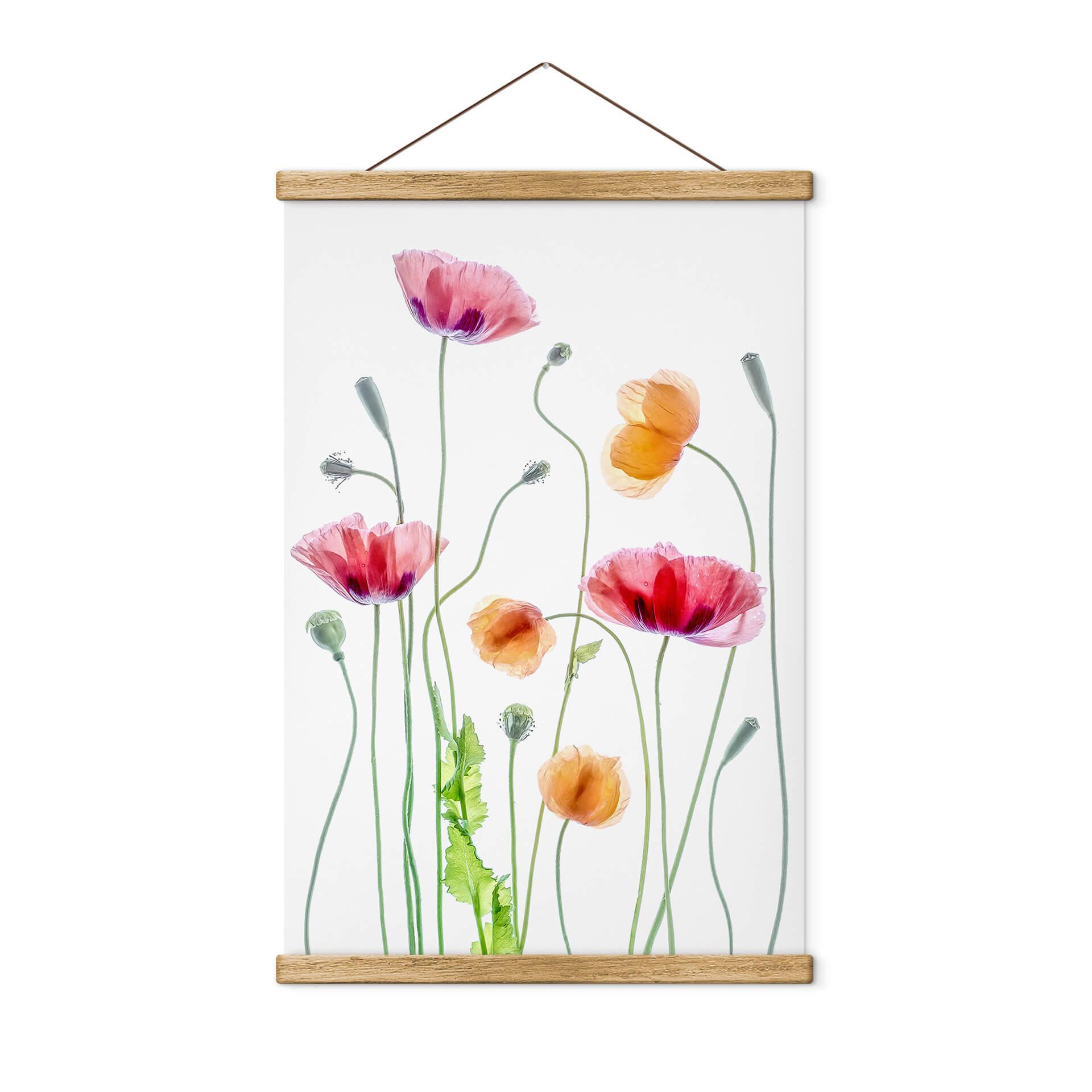 Tekstil plakat Disher - Colourful Poppies