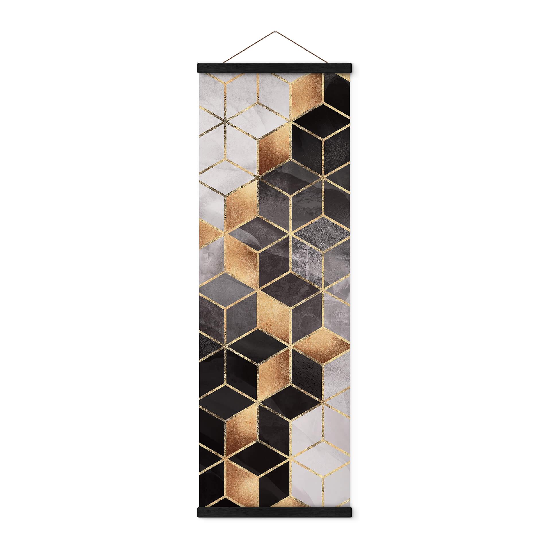 Tekstil plakat Fredriksson - Smoky Cubes - Panorama