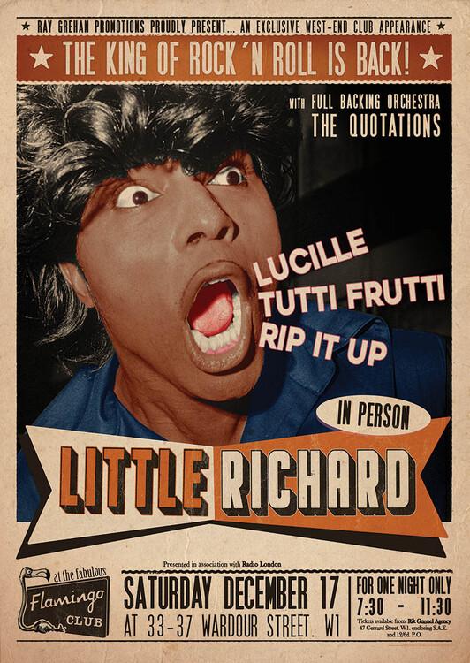Plakat Little Richard Flamingo - Club Wardour St, plakat (59,4 x 84,1 cm)