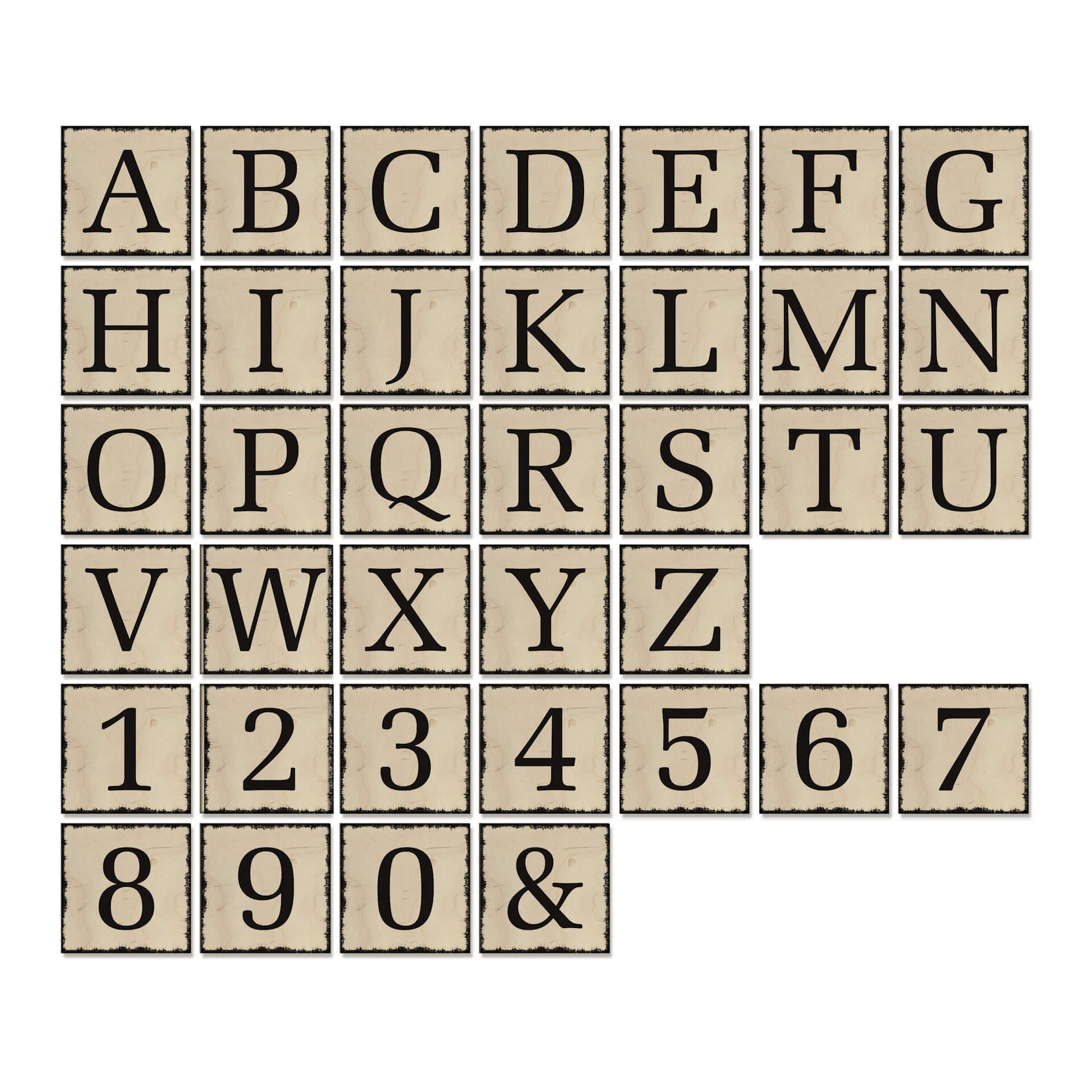 Piedras para letras - Shabby