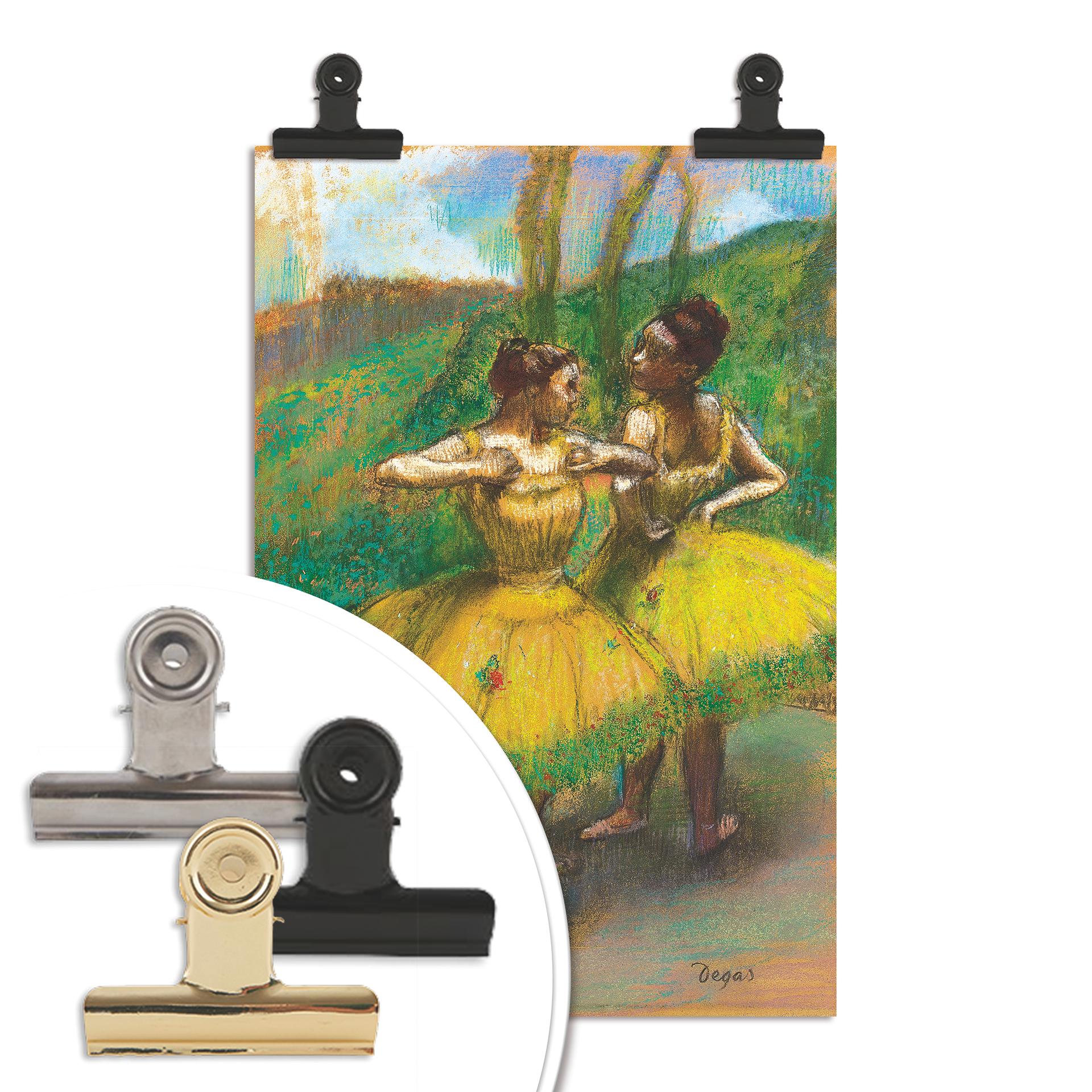 Poster Degas - Due ballerine in giallo