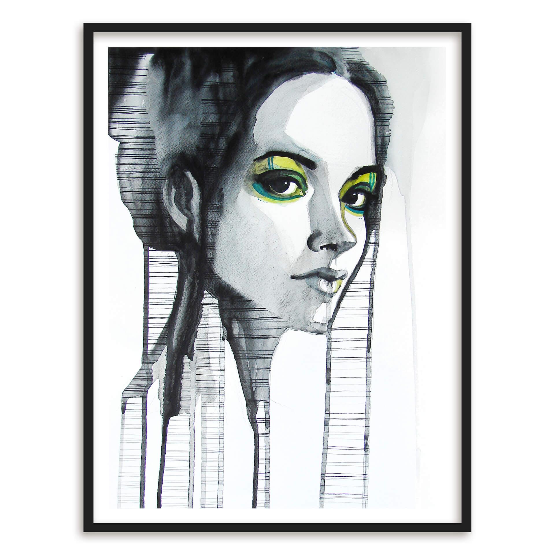 Poster Fard à paupières vert