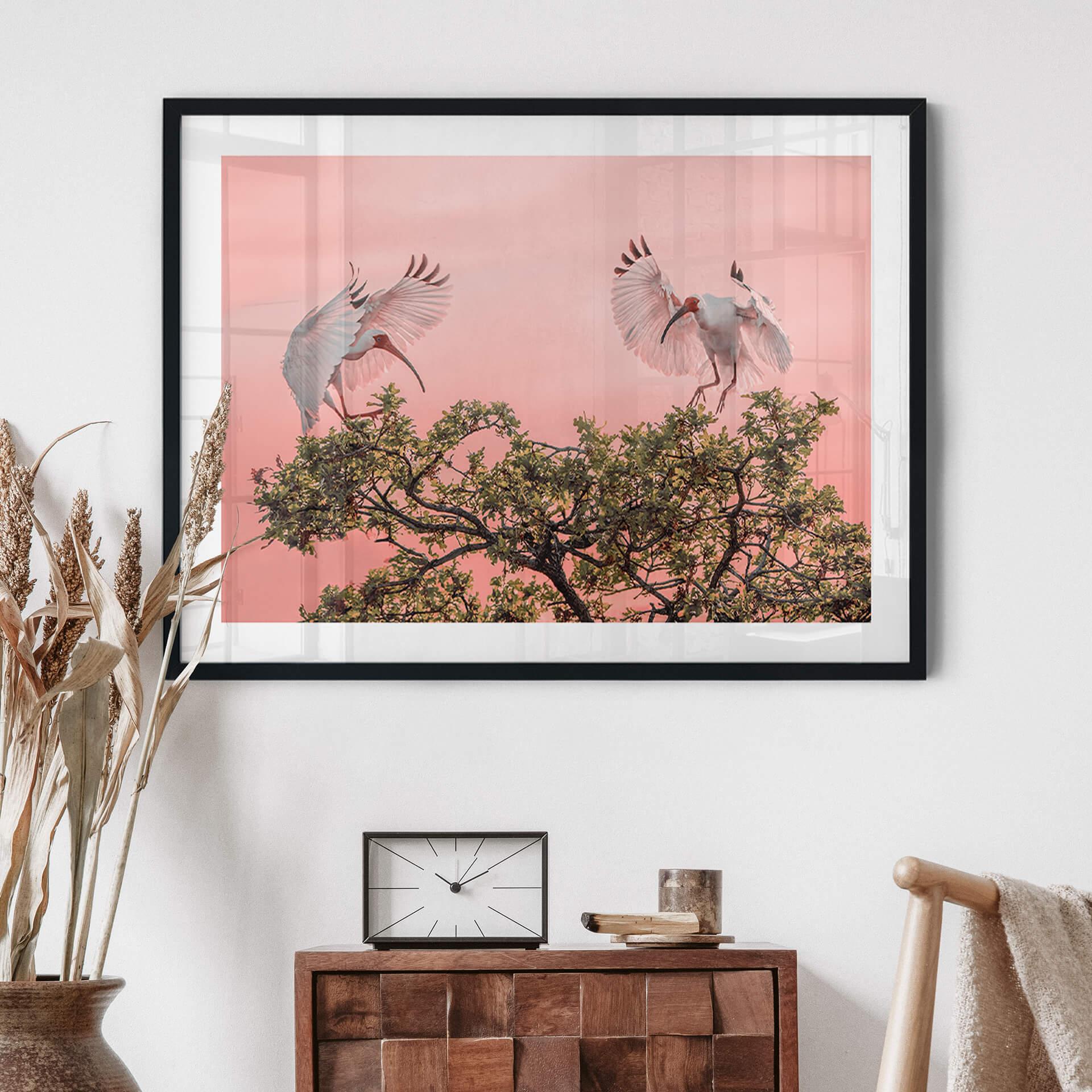 Plakat Zhao - Birds at Sunset