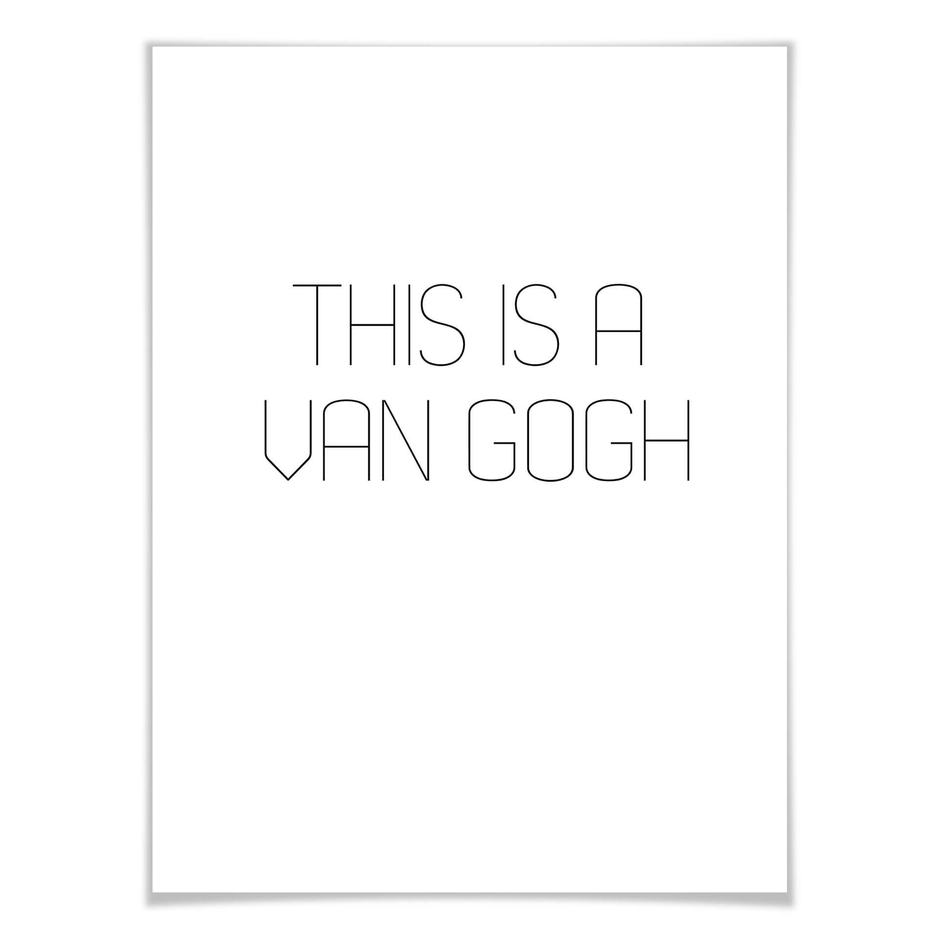 Plakat To jest van Gogh
