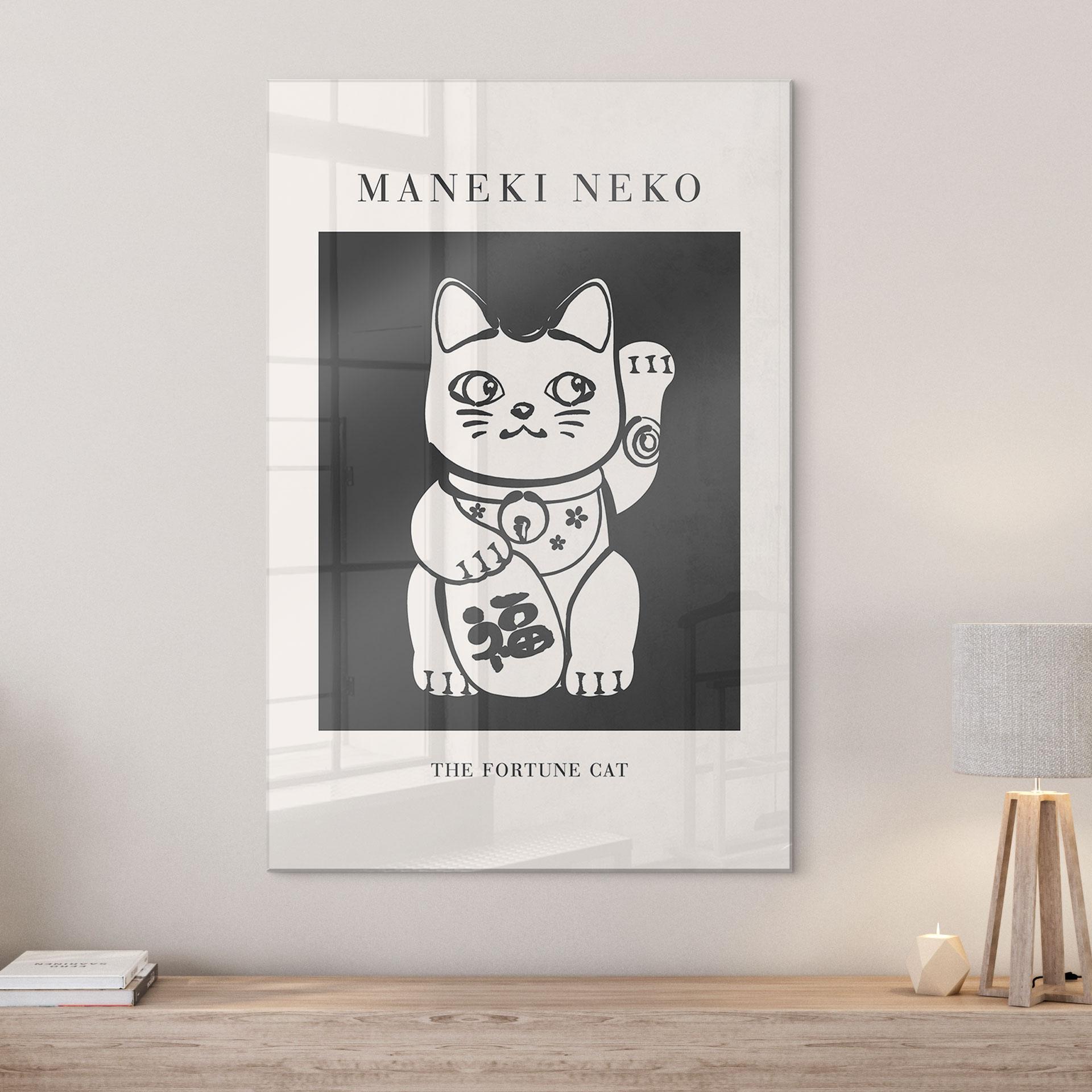 Akrylbillede Maneki Neko - Den heldige kat - KsanaKalpa