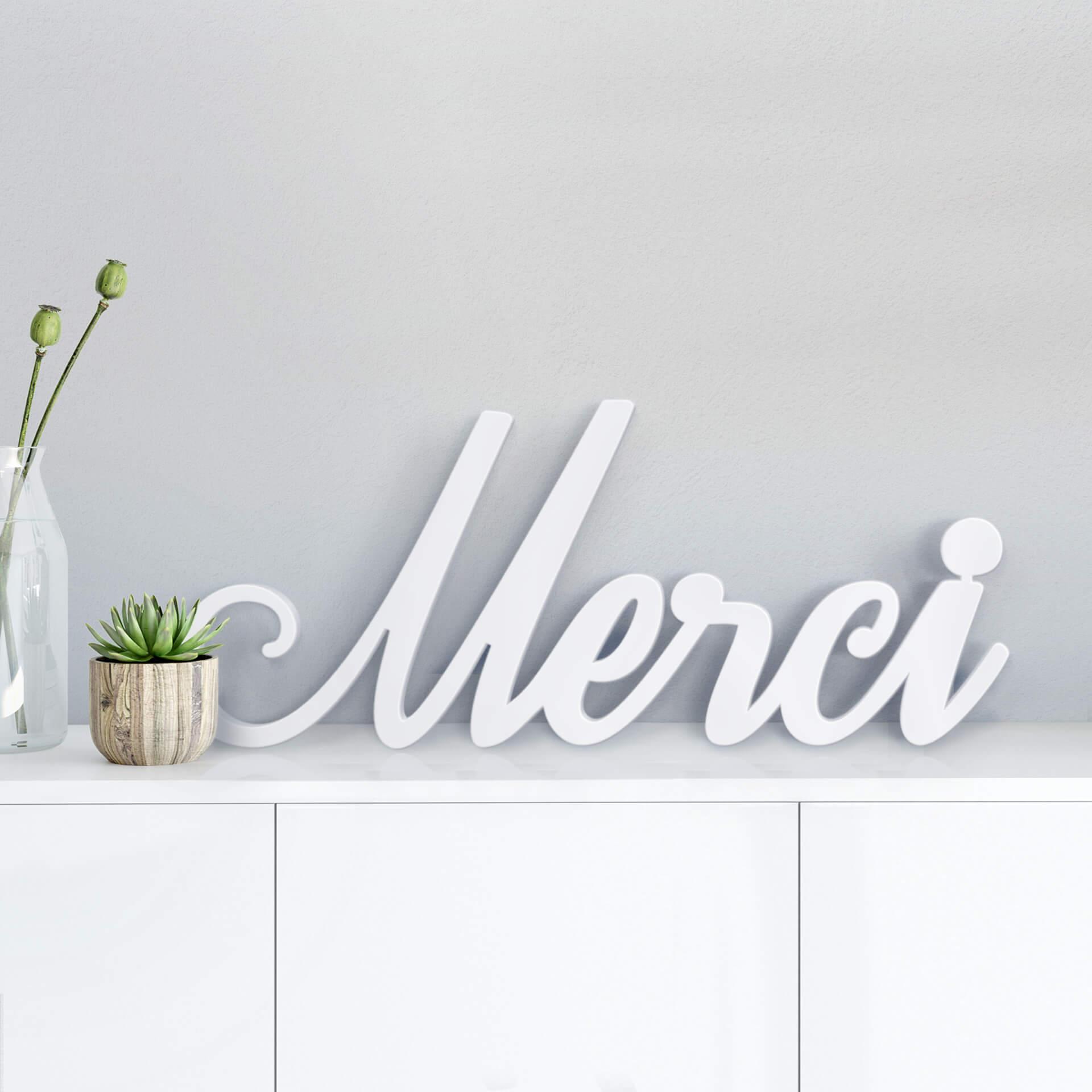Lettre décorative - 3D Merci