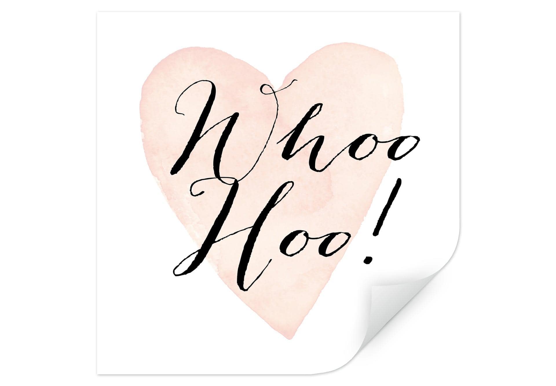 Zelfklevende Poster Confetti & Cream - Whoo hoo