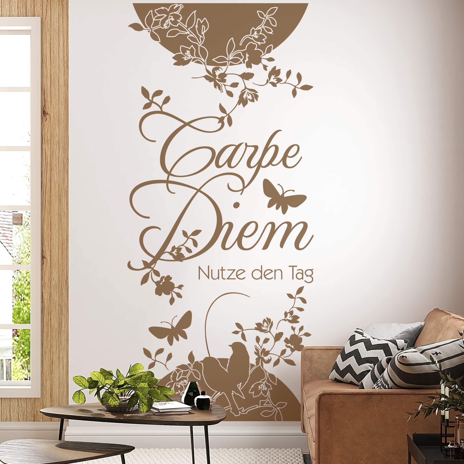 Sticker mural - Bordure Carpe Diem