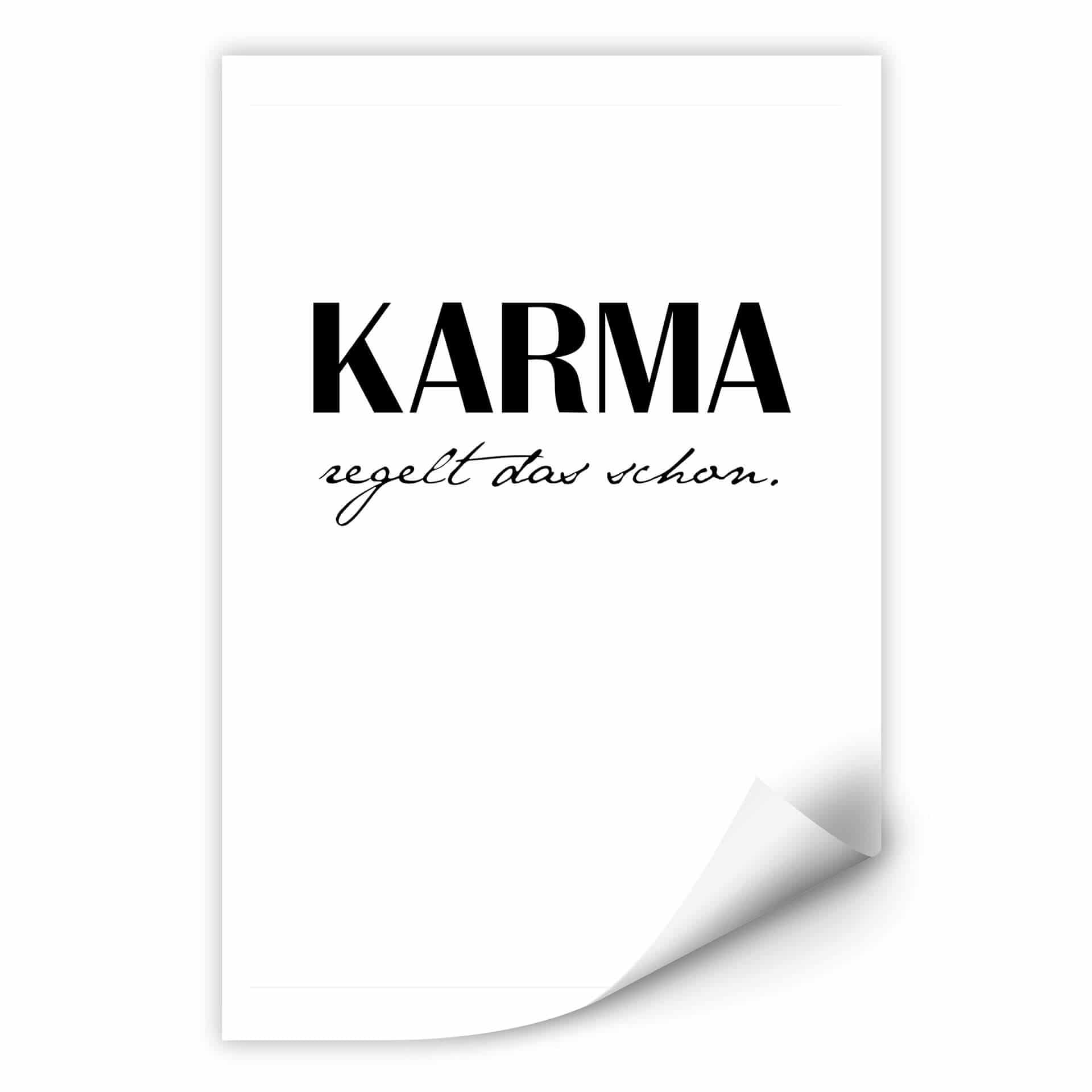 Wallprint Karma regelt das schon