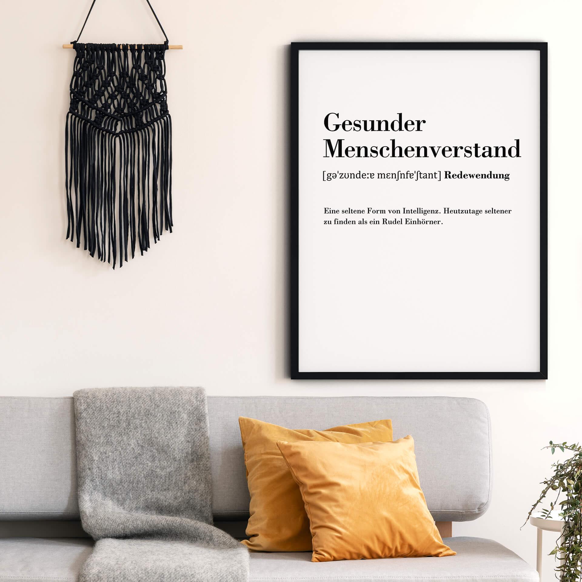Poster Grammatik - Gesunder Menschenverstand