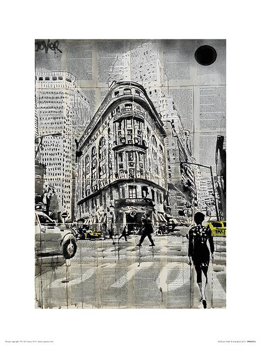 Plakat Loui Jover - Midtown Walk kunsttryk, Loui Jover (30 x 40 cm)