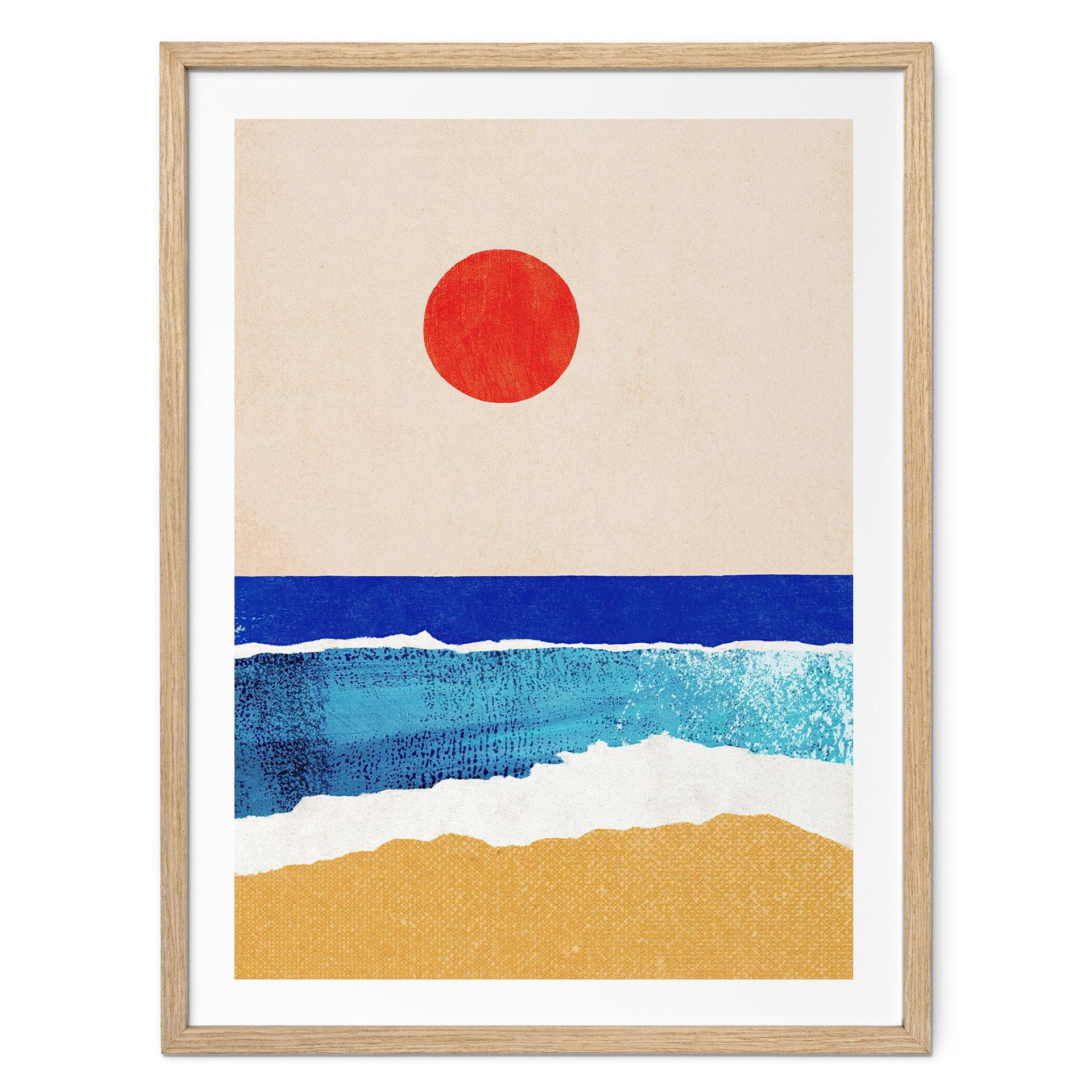 Poster Lugn strand vid solnedgången - Rivers