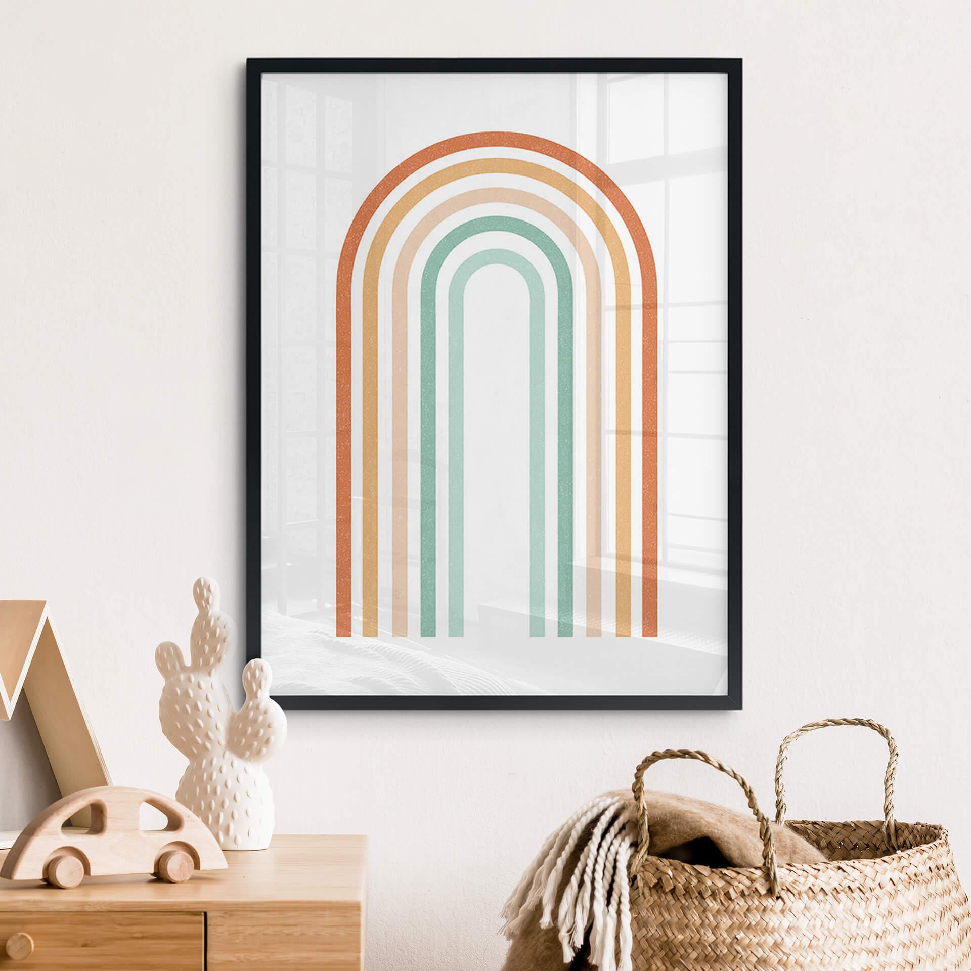 Plakat Boho Rainbow