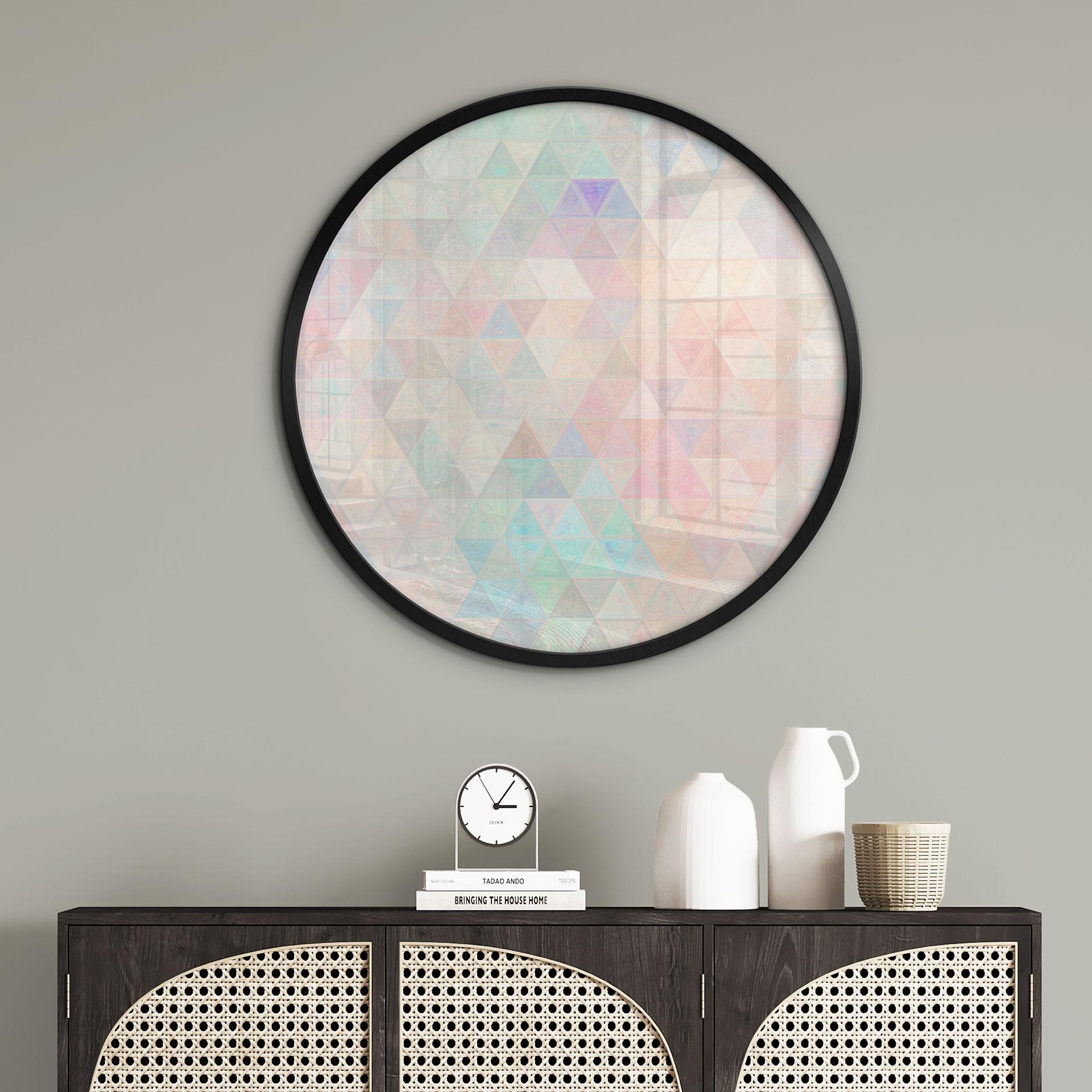 Plakat Farverige mosaik-trekanter - Jaszke