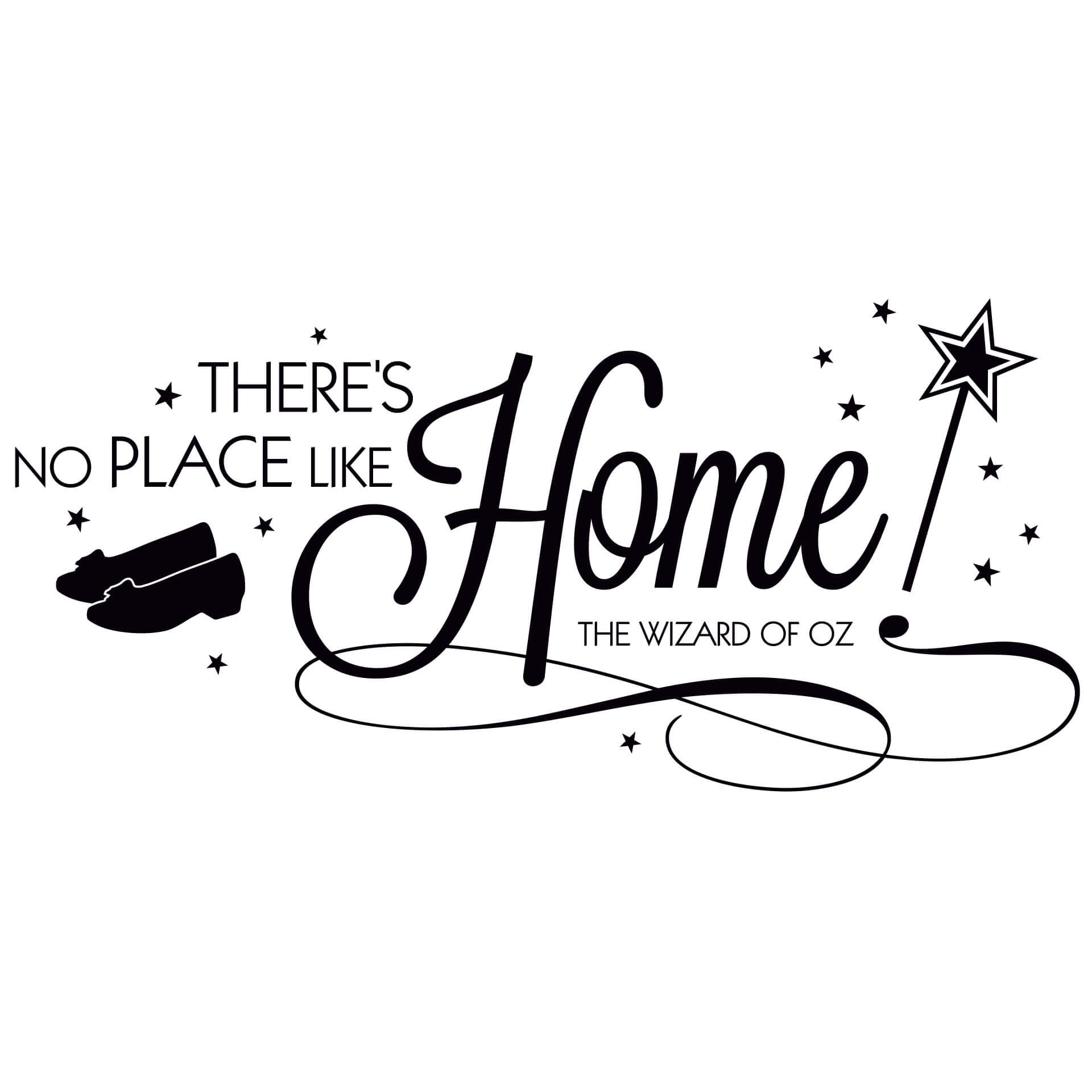 Adesivo murale - There's no place like home