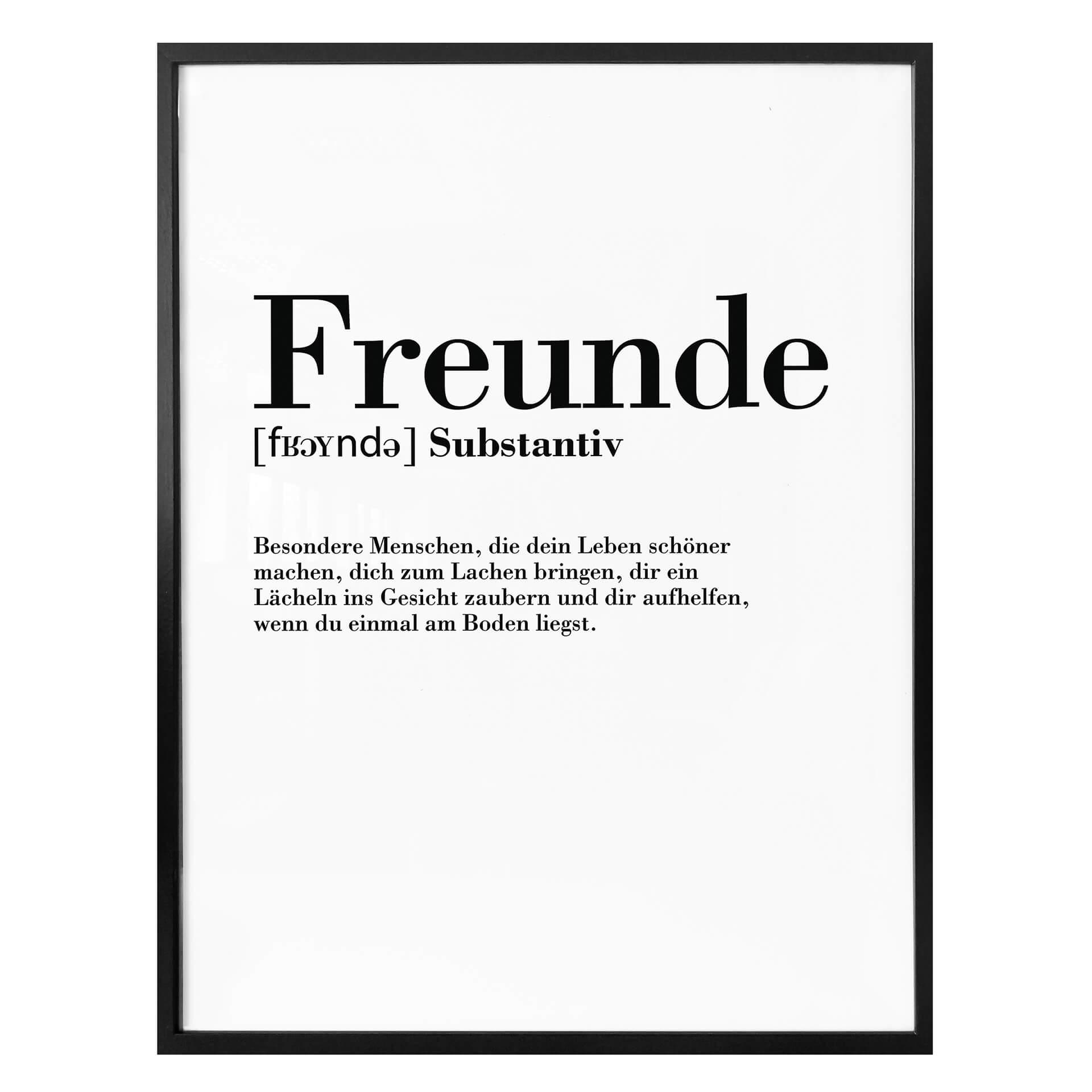 Plakat - Grammatik - Freunde