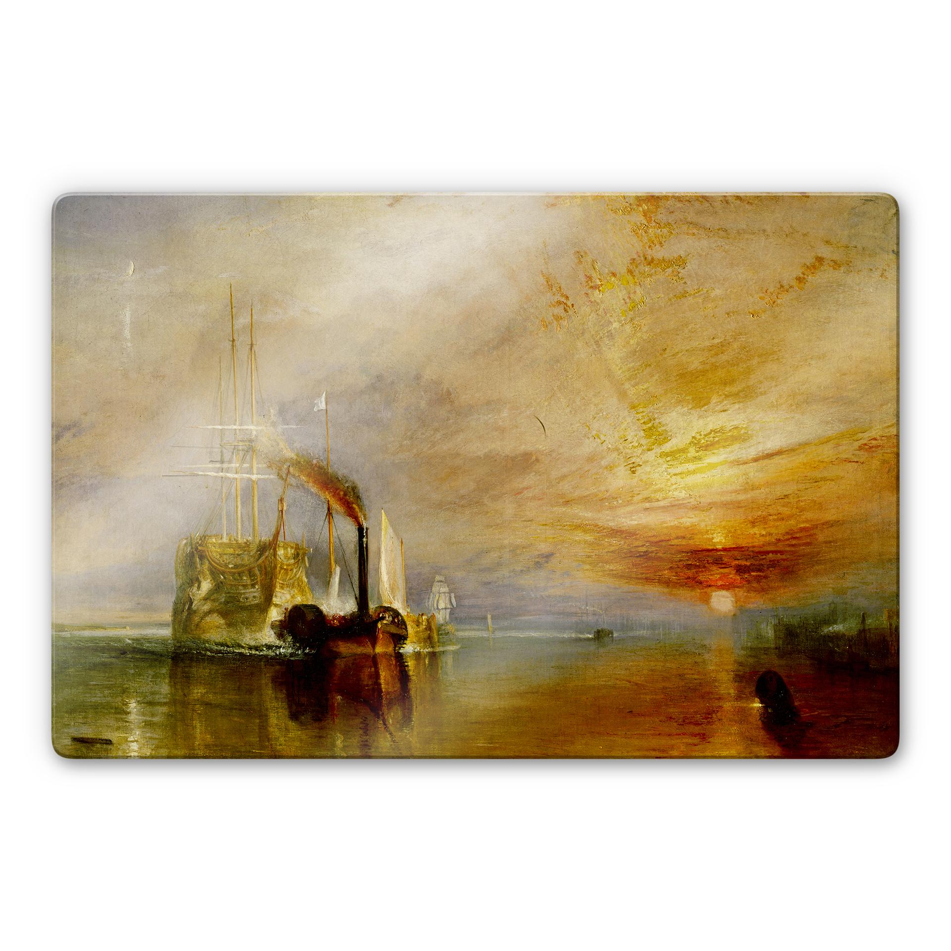 Tableau en verre - Turner - Le dernier voyage du téméraire