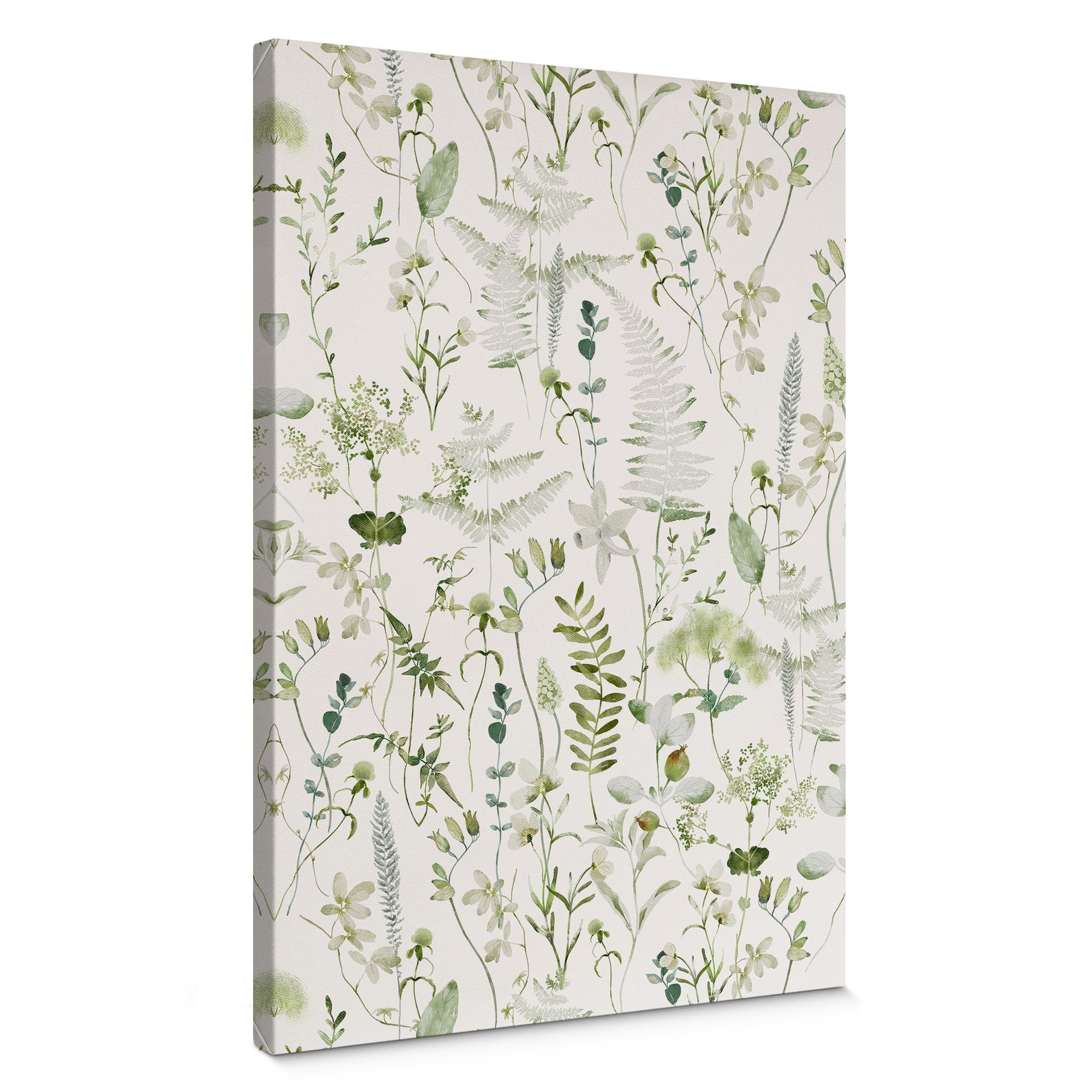 Lærredsprint - Urter og vilde blomster - UN Designs