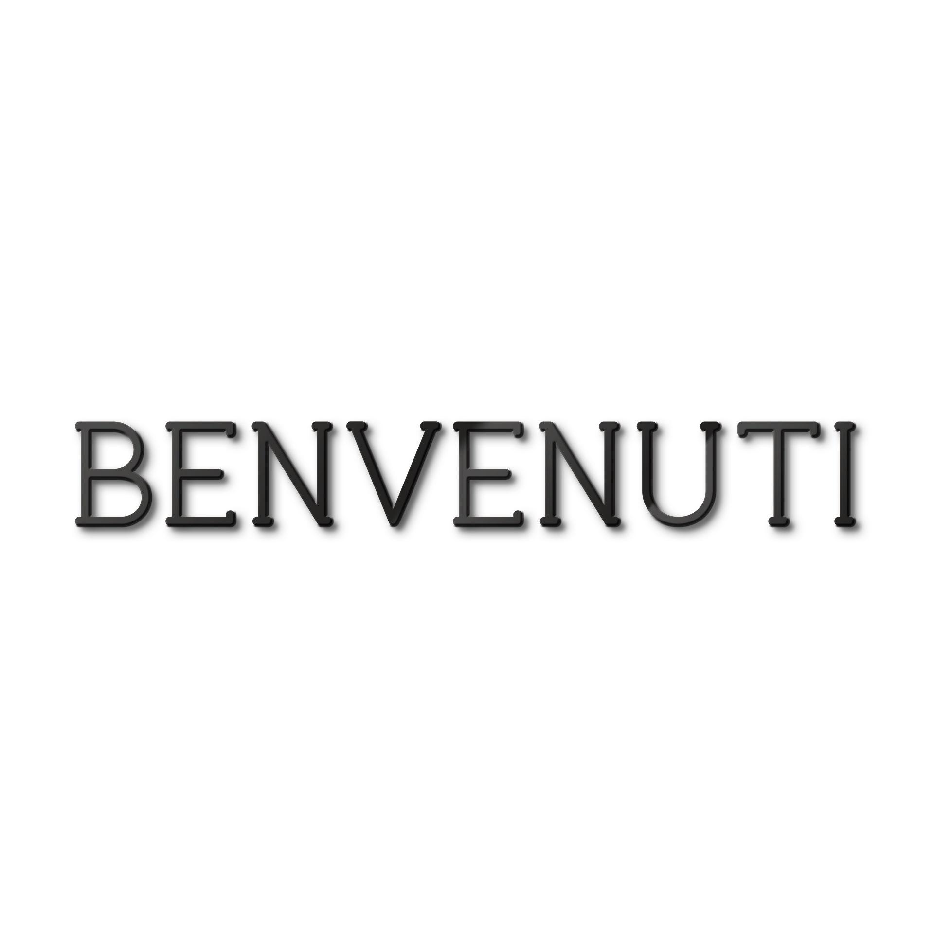 Lettere in acrilico –  Benvenuti