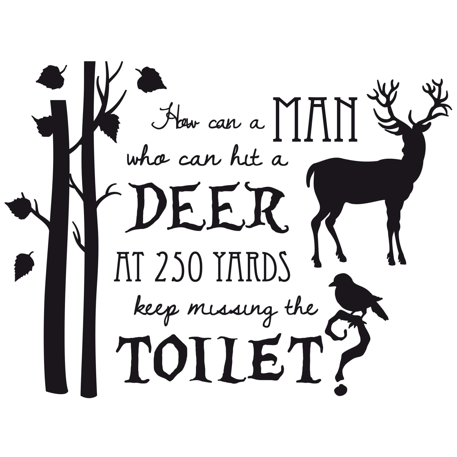 Muursticker How can a man...