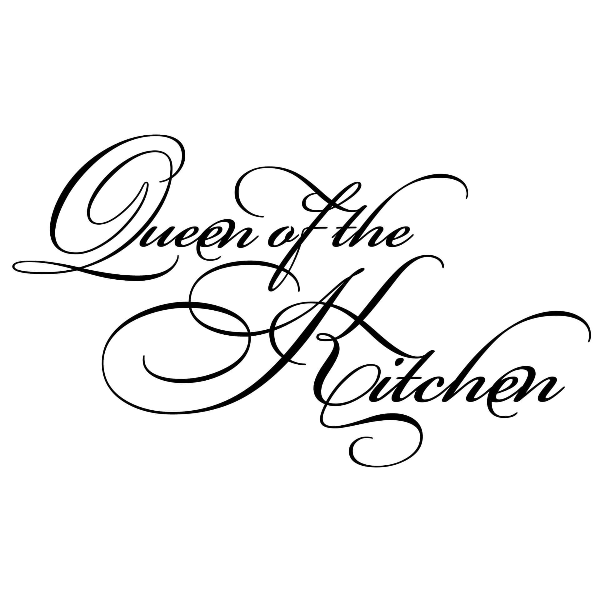Muursticker Queen of the Kitchen