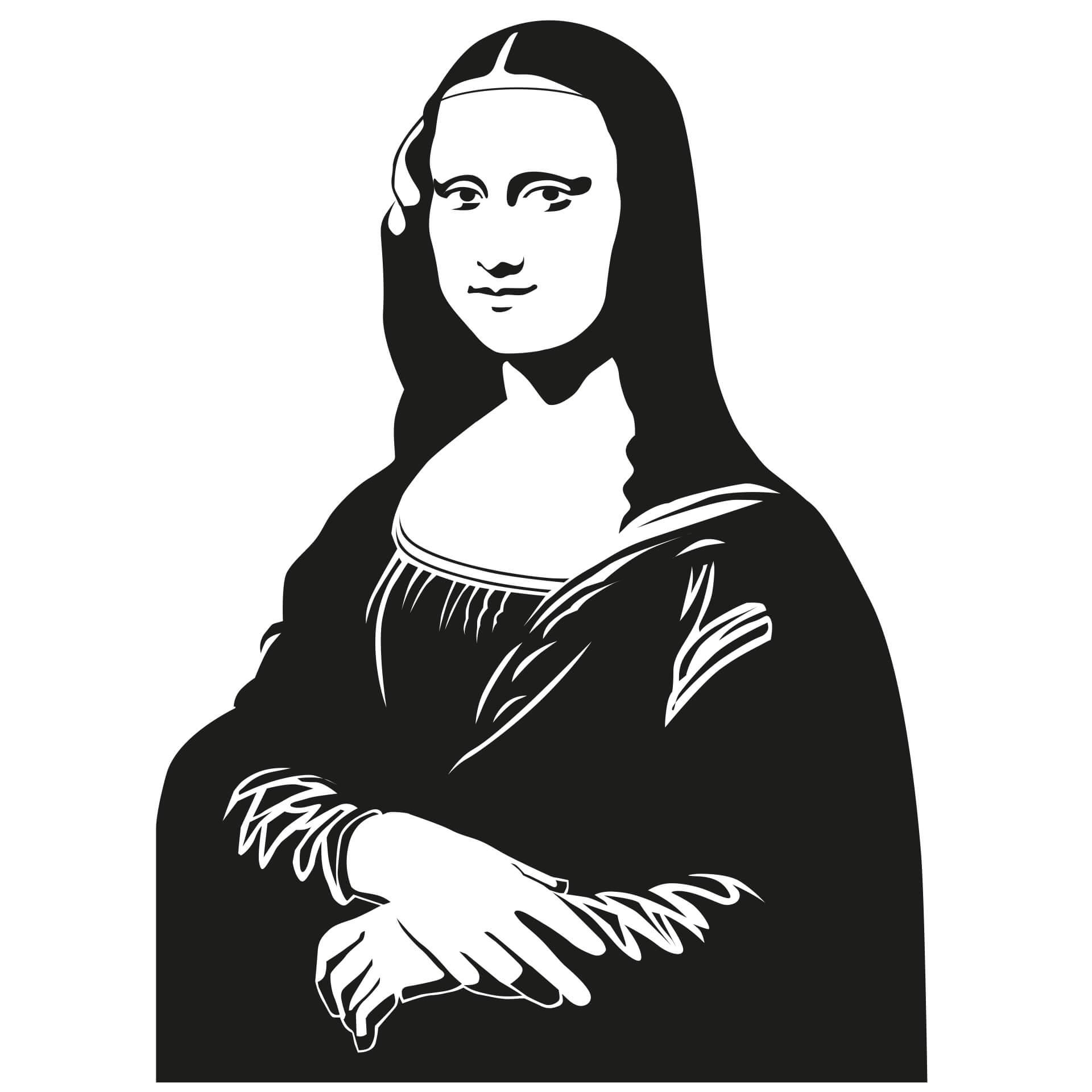 Wandtattoo Mona Lisa
