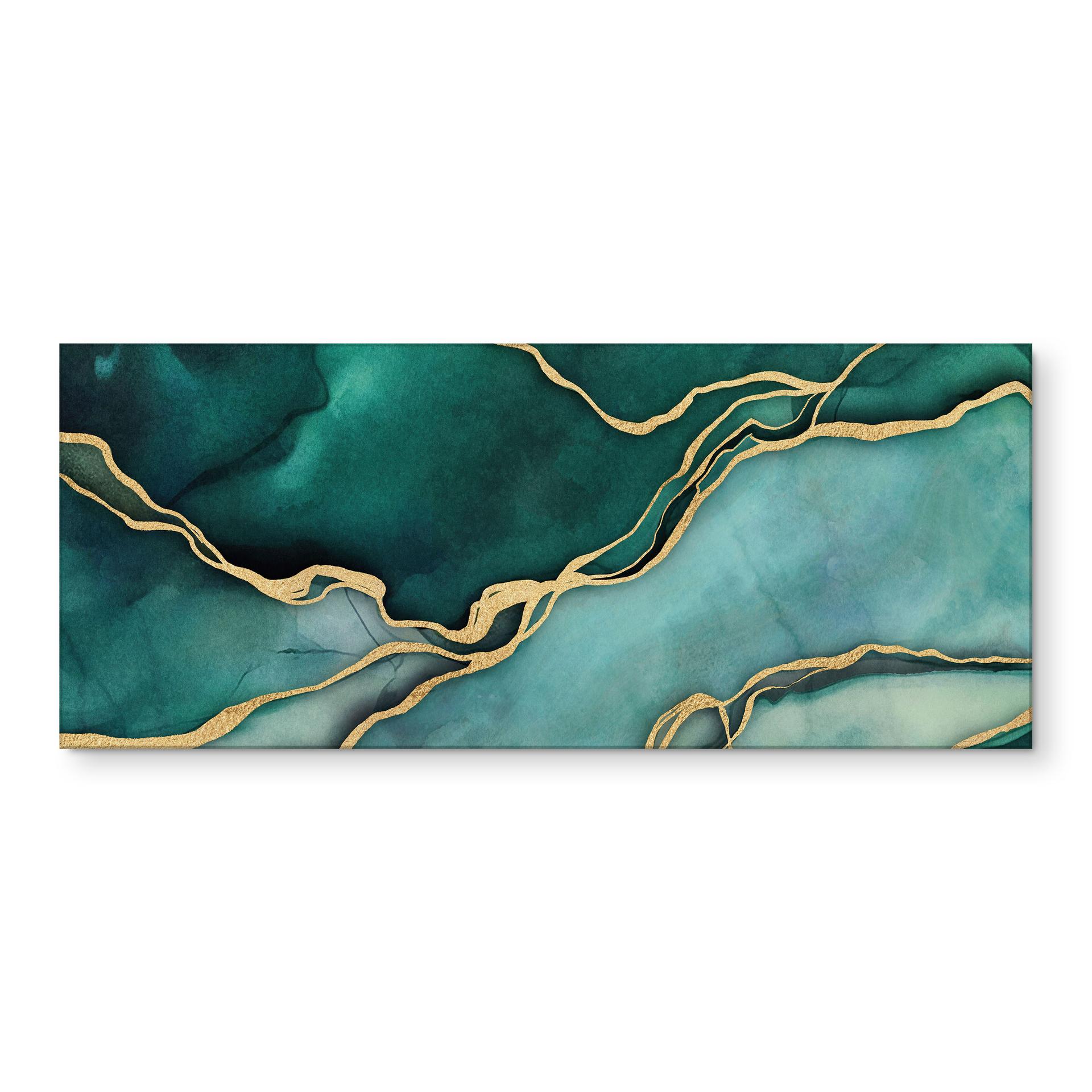 Køkken backsplash Marmor i guld-grønt - Haase