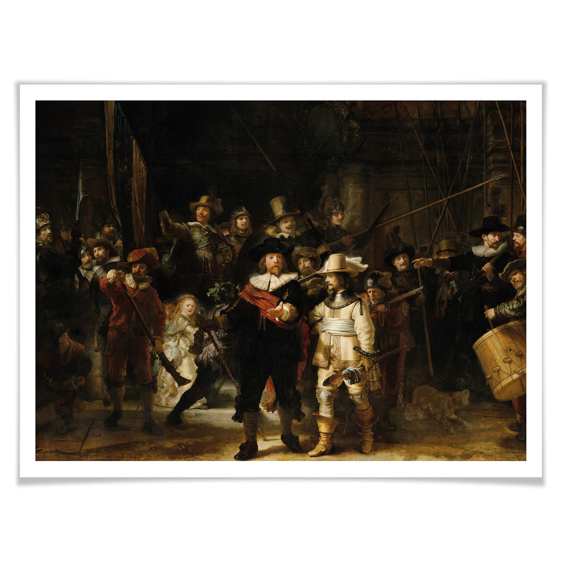 Plakat Rembrandt - Straż nocna