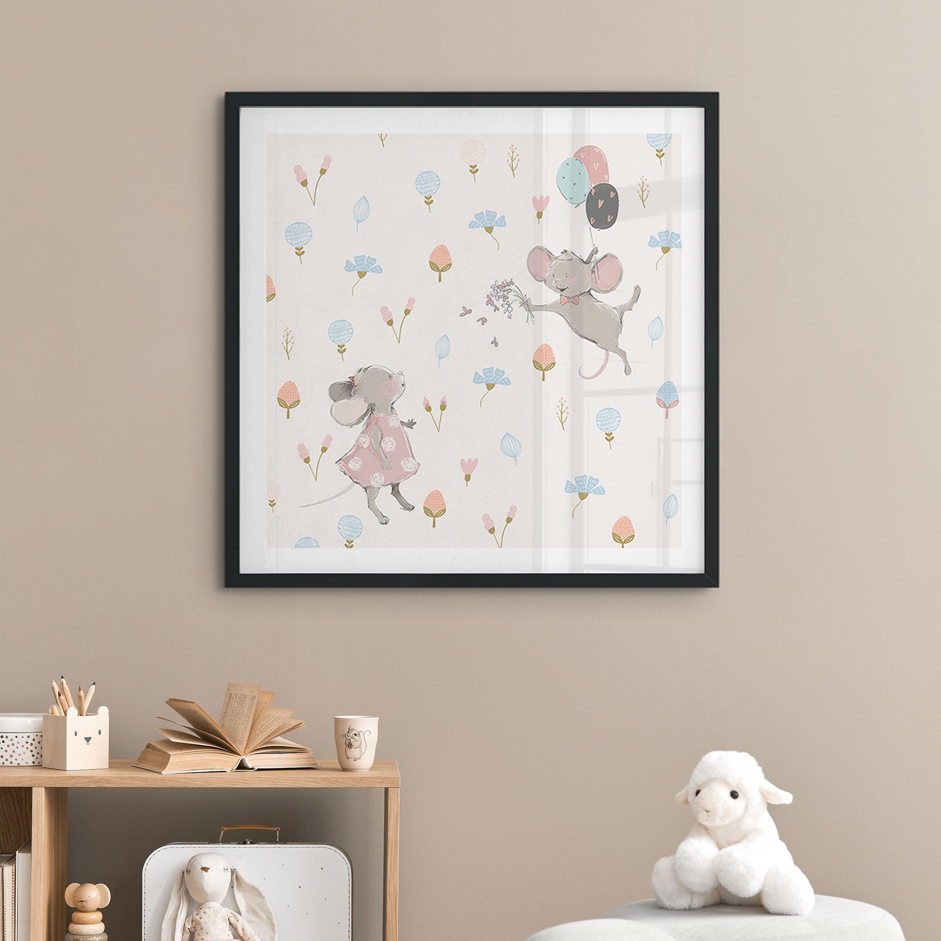 Poster Topolini con palloncini - UN Designs