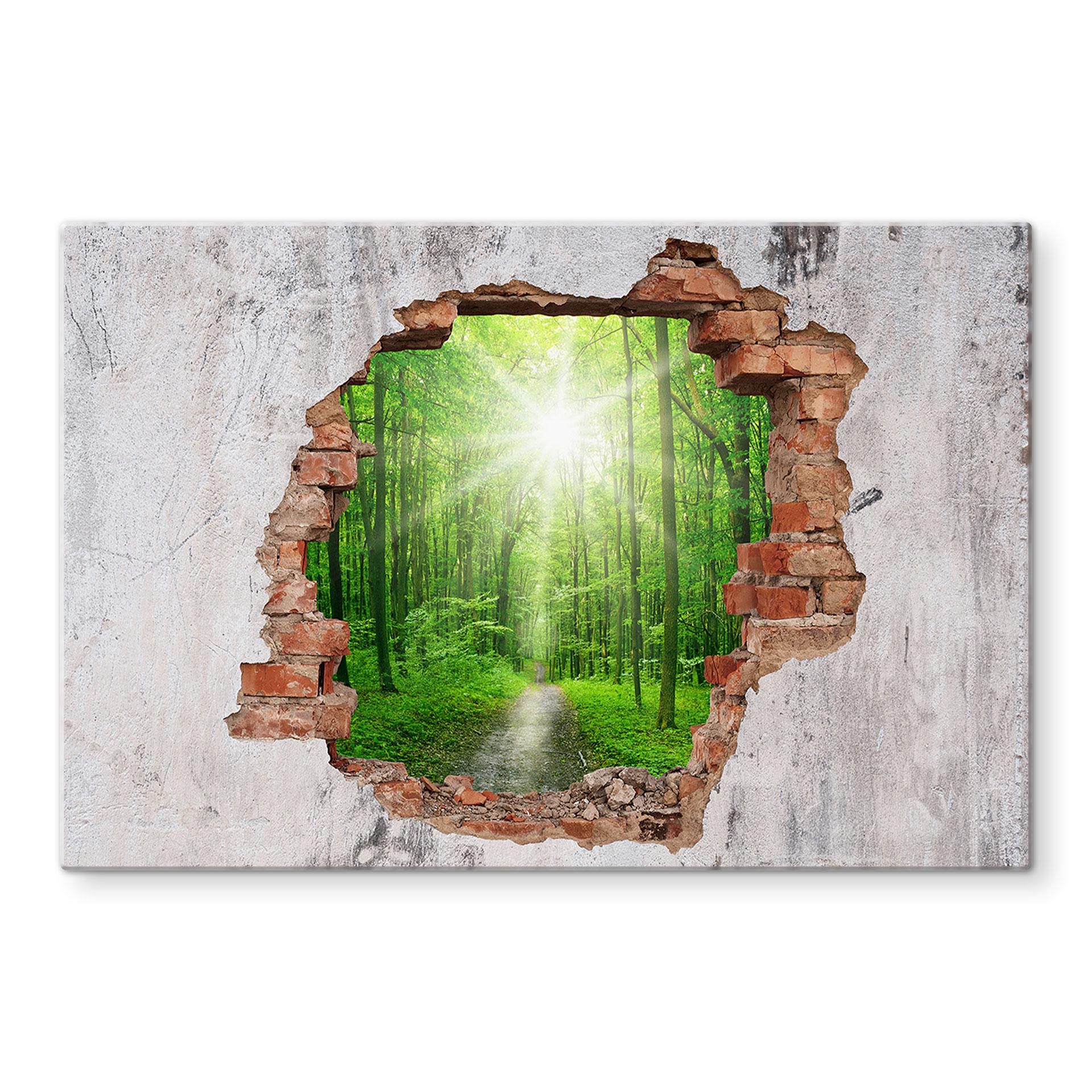 Stænkplade 3D optik - Sunny Forest