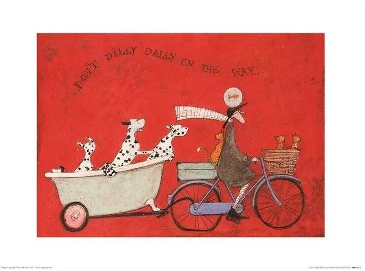 Plakat Sam Toft - Don't Dilly Dallly on the Way kunsttryk, Sam Toft (40 x 30 cm)
