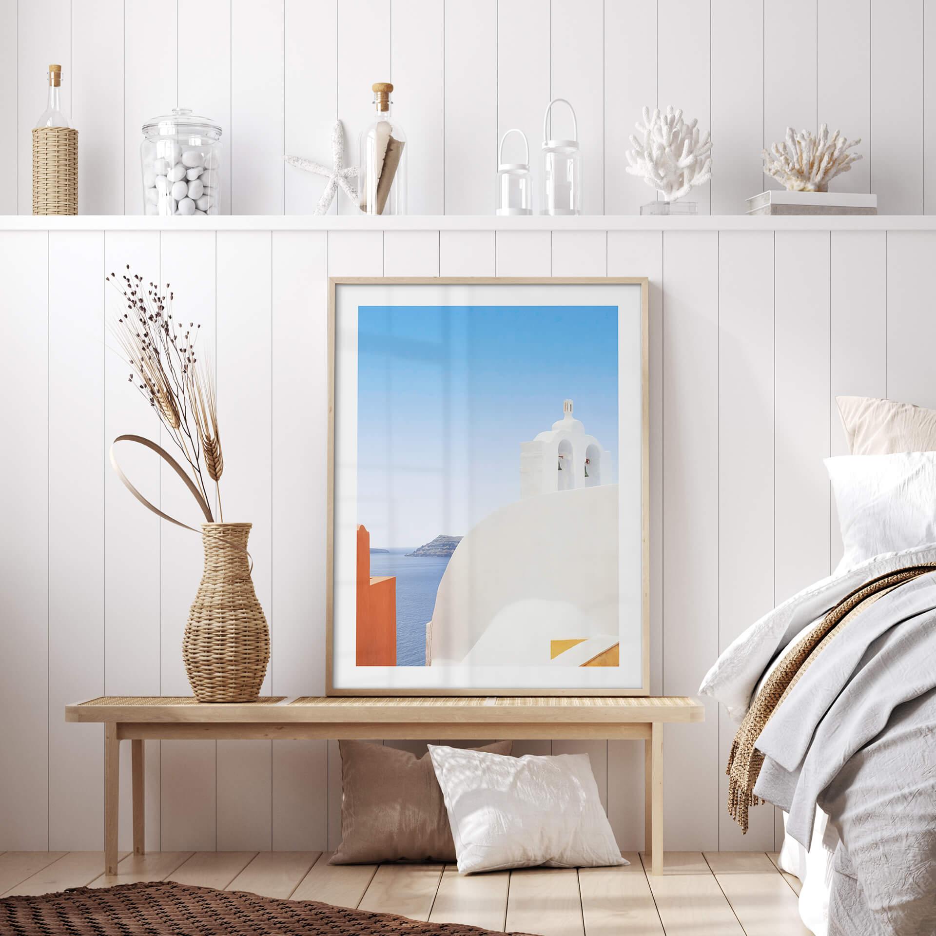 Poster Wride - Kirche in Santorini