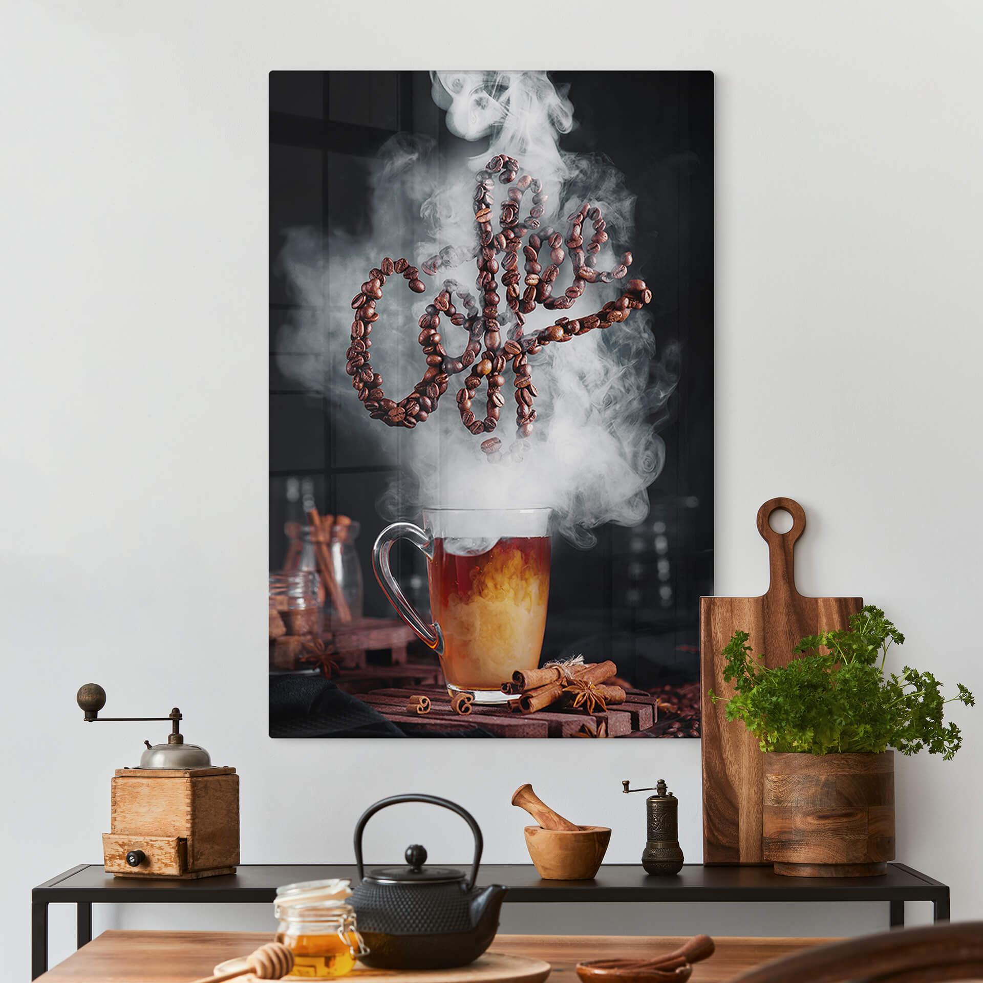 Glasbild Belenko - Kaffeeduft