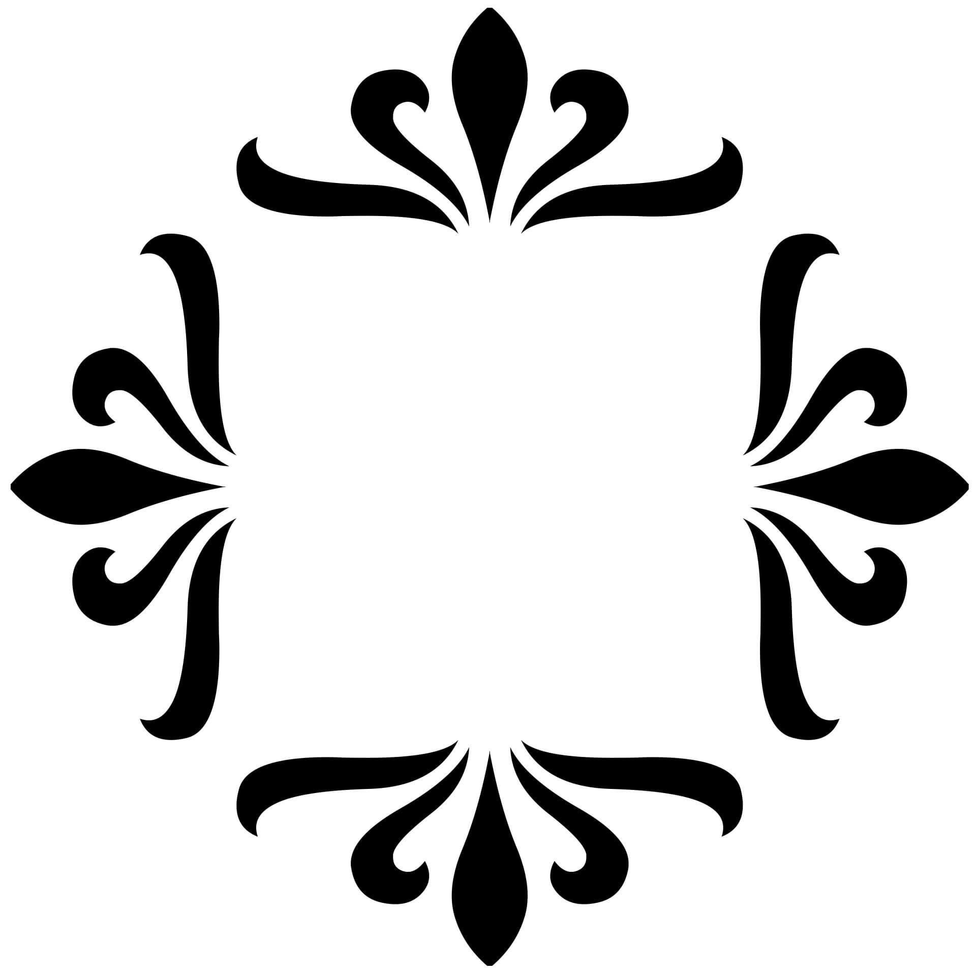 Wandtattoo Ornament Babette